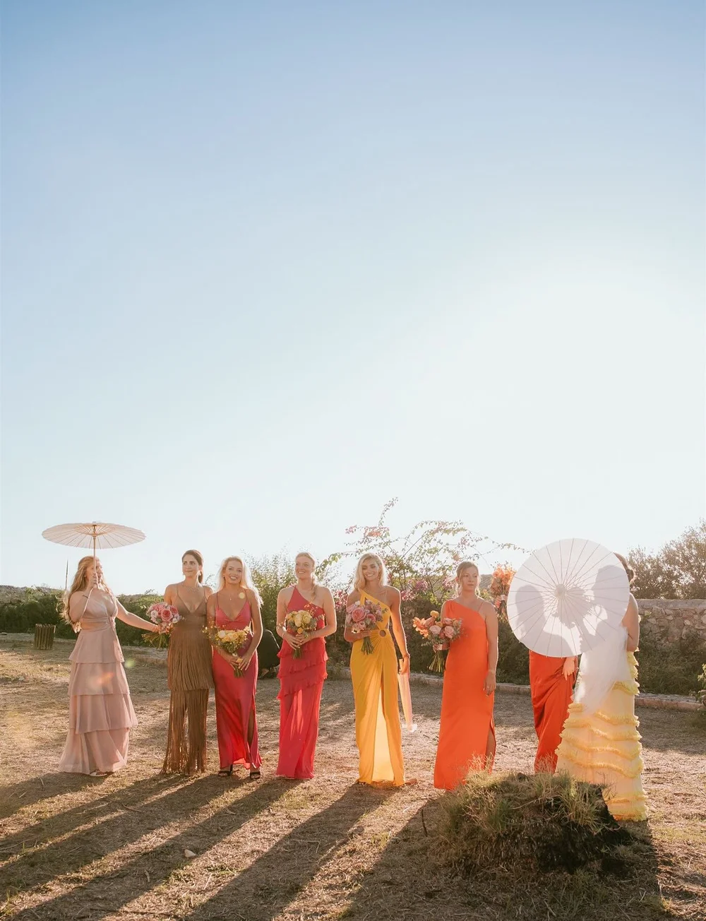 The Greek wedding weekend with a nod to the 70s and all the little things with meaning to Sophie and James. The history and nature of the Peloponnese coast, shared memories from many, many visits and the energy of Mamma Mia. 
And I can&rsquo;t believ