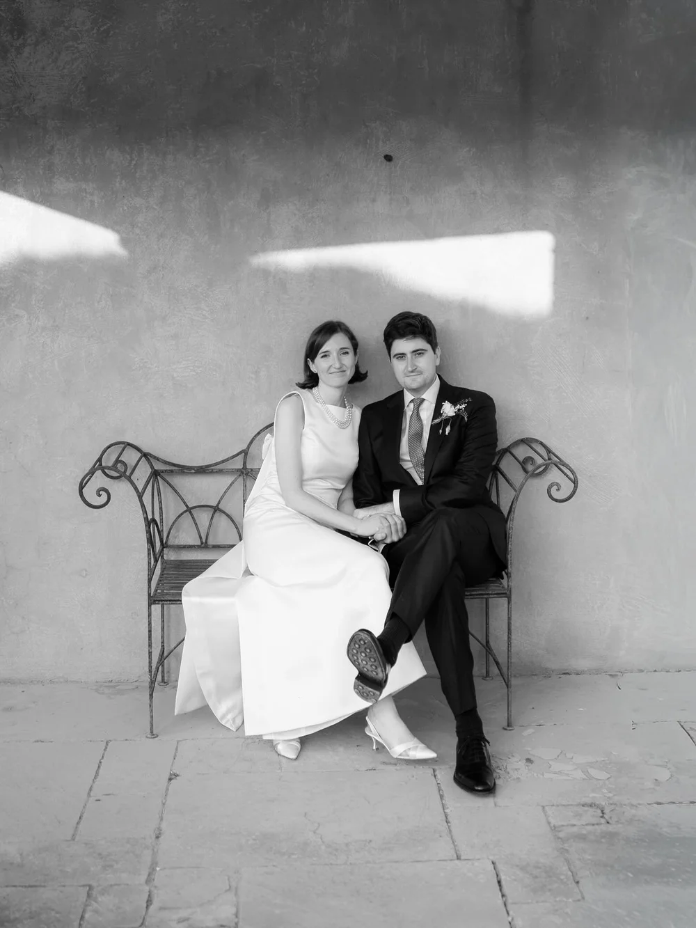 Edley and Sylvie photographed on film and digital, Nantclwyd Hall in Wales. 

planner: @rebecca.getwed @helen.getwed 
dress: bespoke @melaniebakerdesigns 
shoes: @manoloblahnik 
marquee: @thecanvastentco 
catering: @comynbruce 
bar: @maxfieldanddyer 