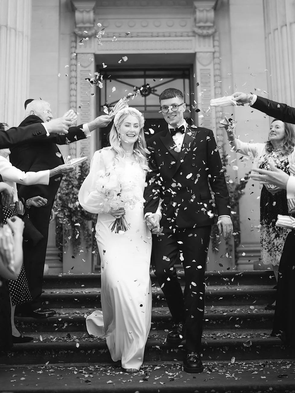 Here’s the ultimate London wedding - the ceremony at the iconic Old Marylebone Town Hall and a reception at an Italian gem - Luca restaurant.
Hannah and Harrison wanted me to capture their wedding on digital and film and the whole day was so to
