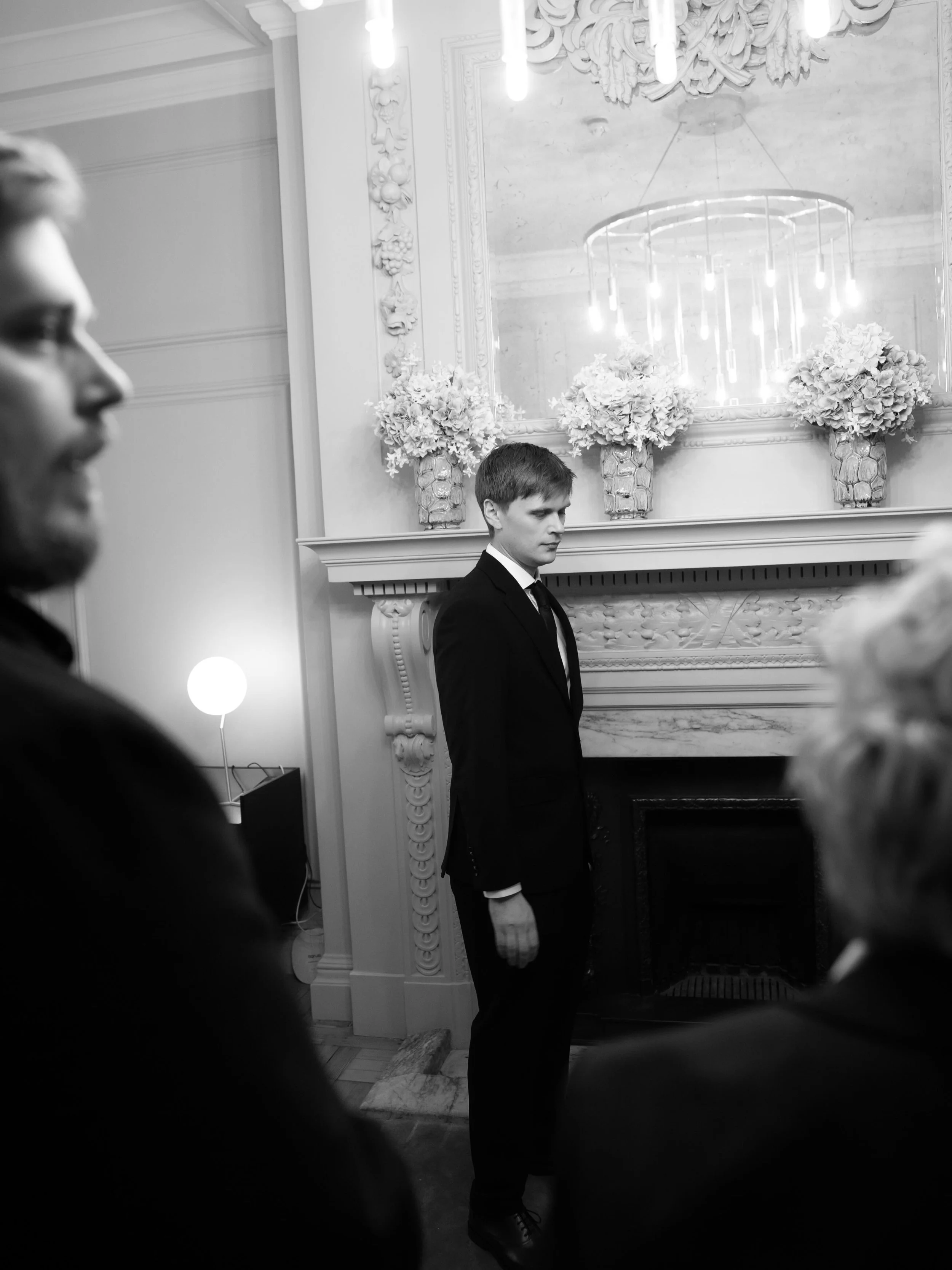 Jasmine and Adam at the Old Marylebone Town Hall yesterday. What a day it was! The rain, the tears, the sunshine and so soooo much joy! 

And how the stories are connected, Jasmine found her dress through Hannah, who&rsquo;s wedding in Lake Como I ph