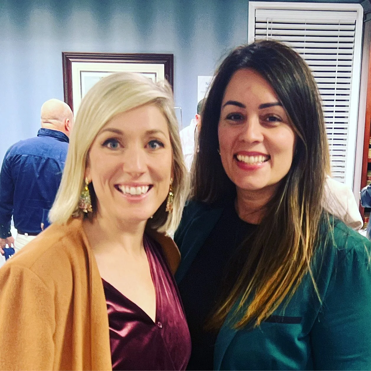 Shannon and Belkis kick off the holiday season with colleagues