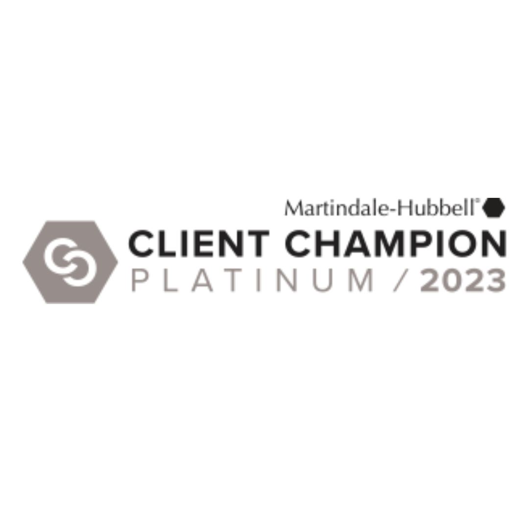 Plata Schott Law in Jacksonville, FL awarded as Client Champion' award