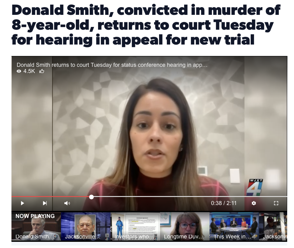 Belkis Plata discusses Donald Smith's Motion for New Trial