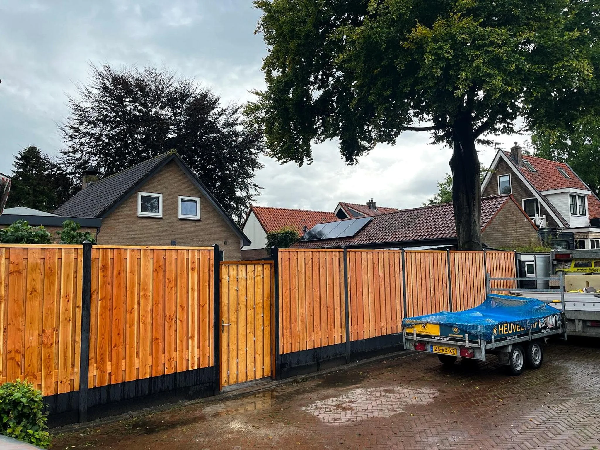 Schutting houten tuinafscheiding