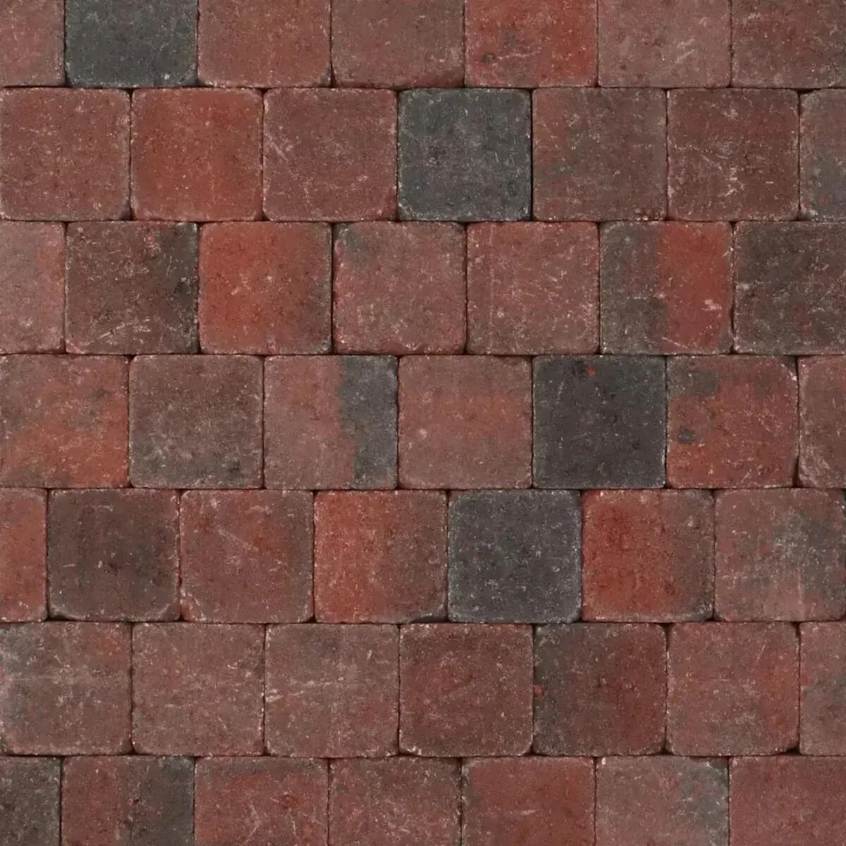 Getrommelde  stenen rood