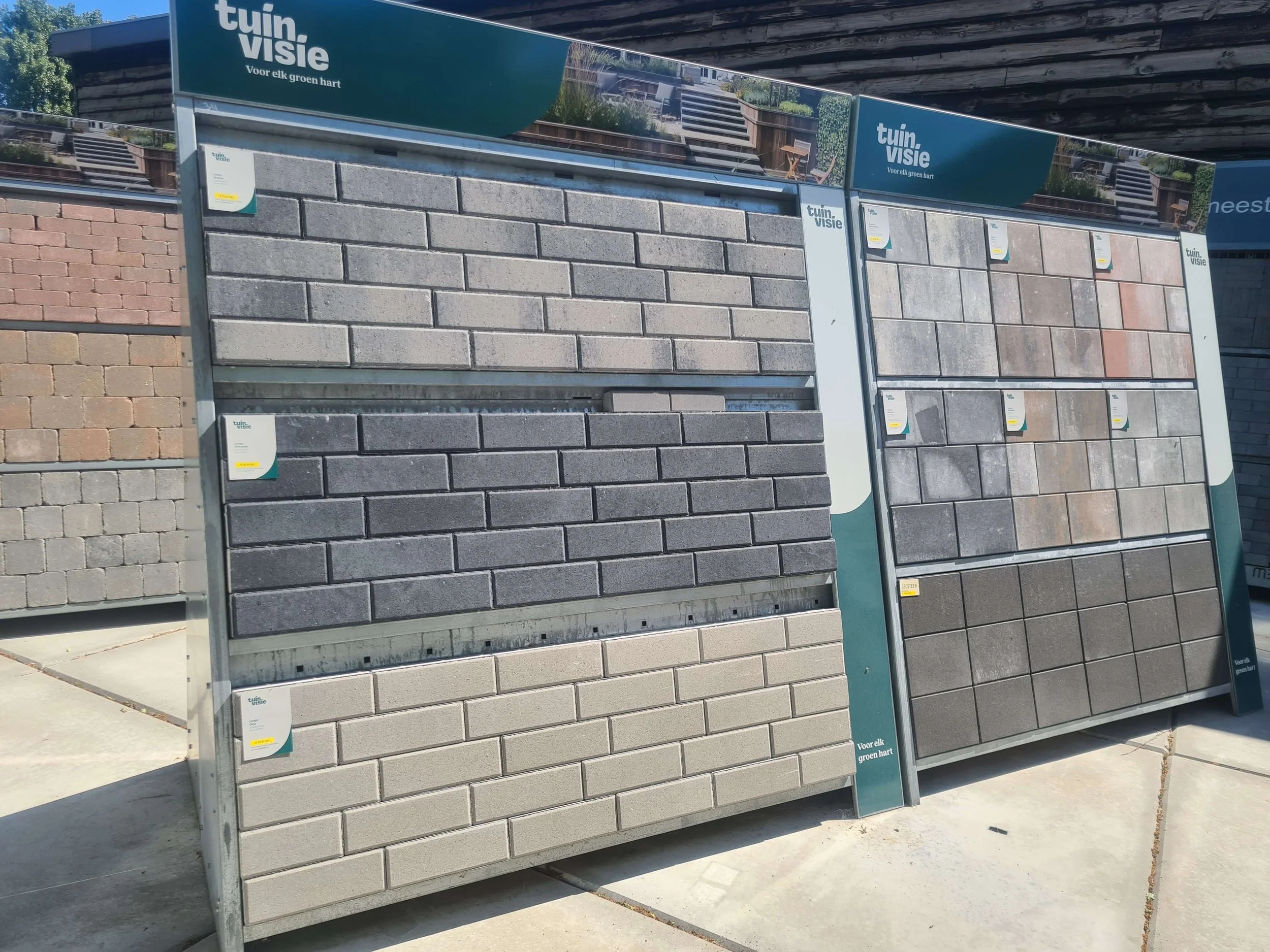 Betonklinkers leggen Heuveltuin