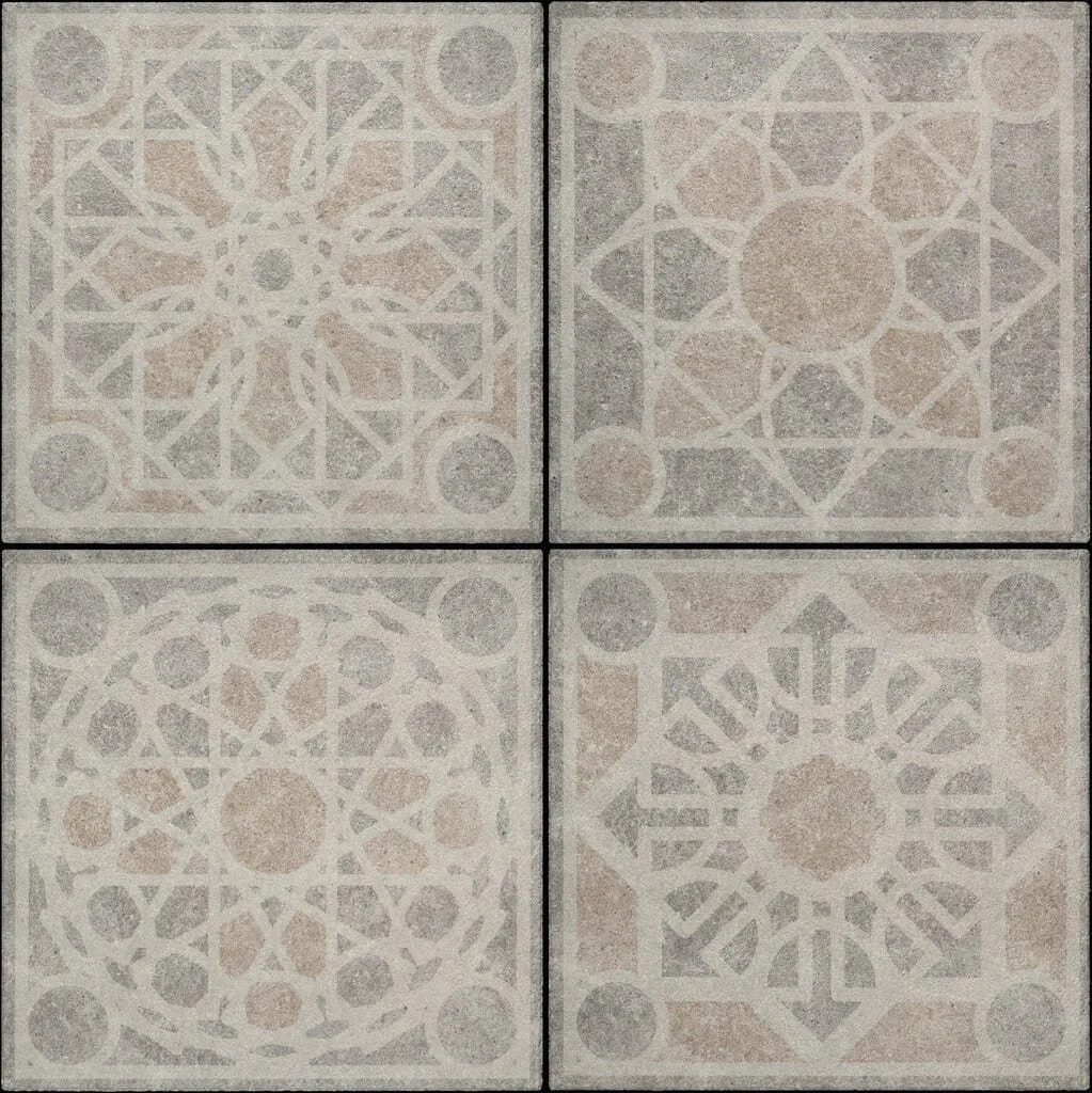 Betontegels met print