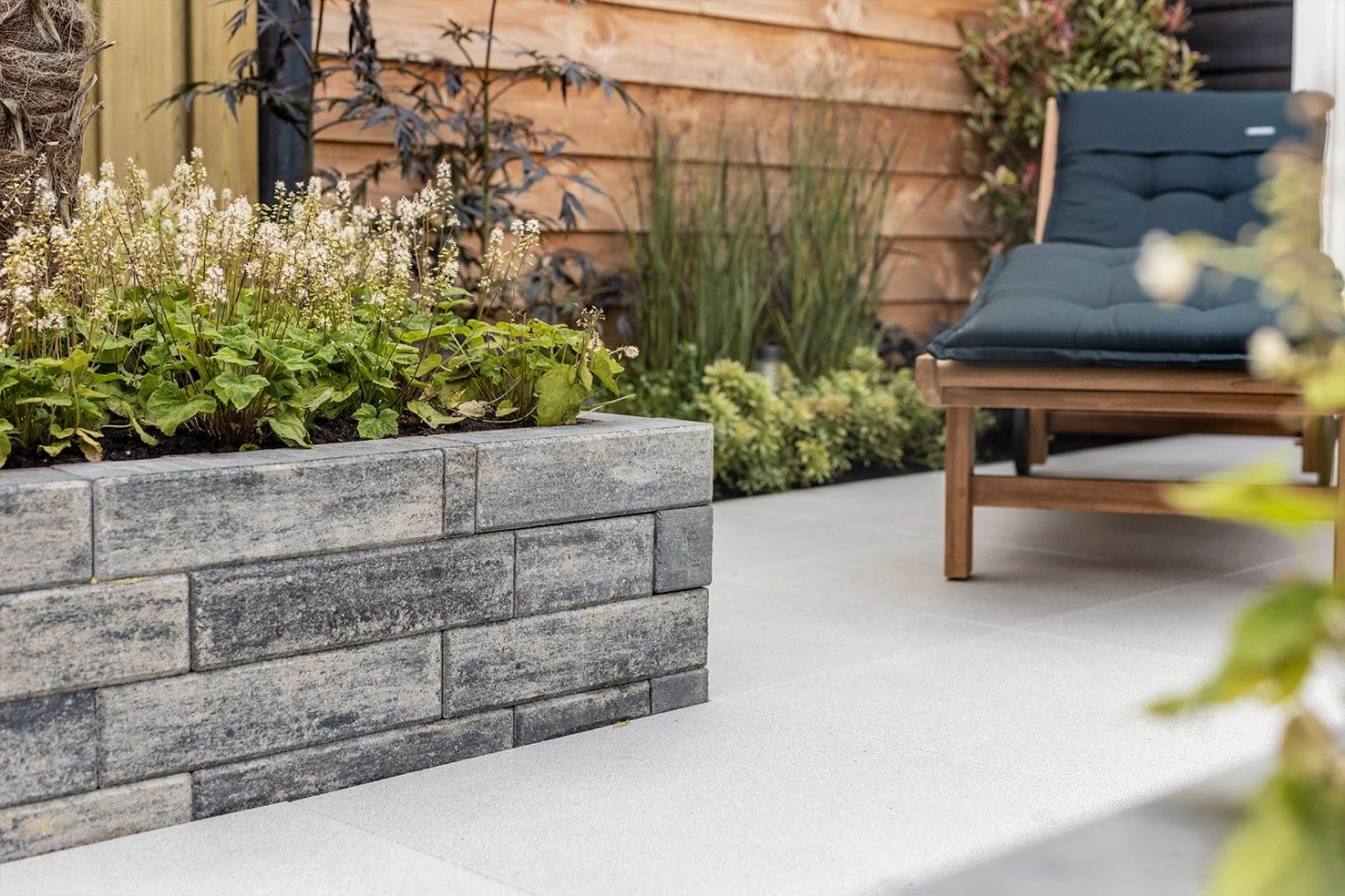 Border met planten