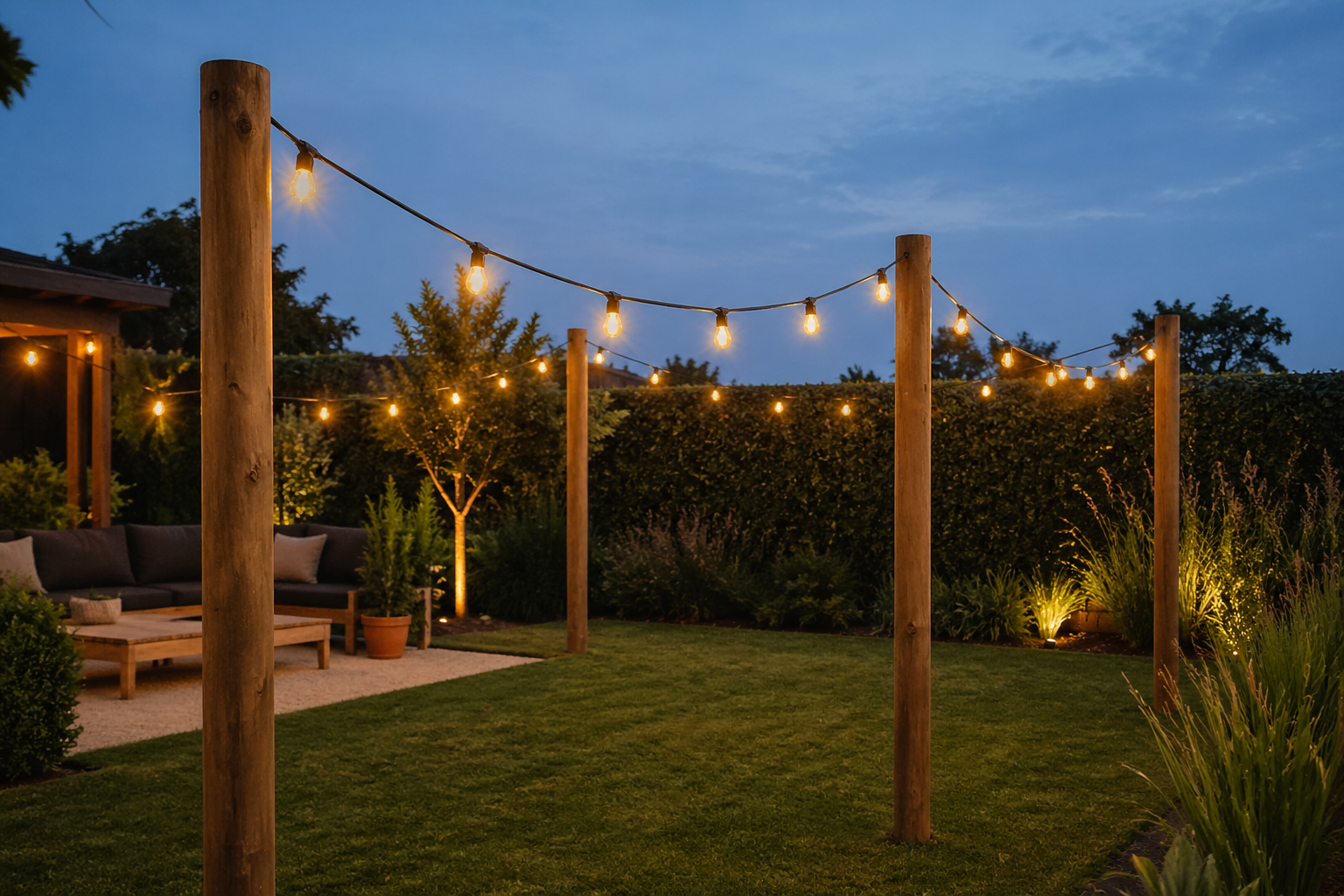 Houten palen in de tuin: inspiratie en toepassingen