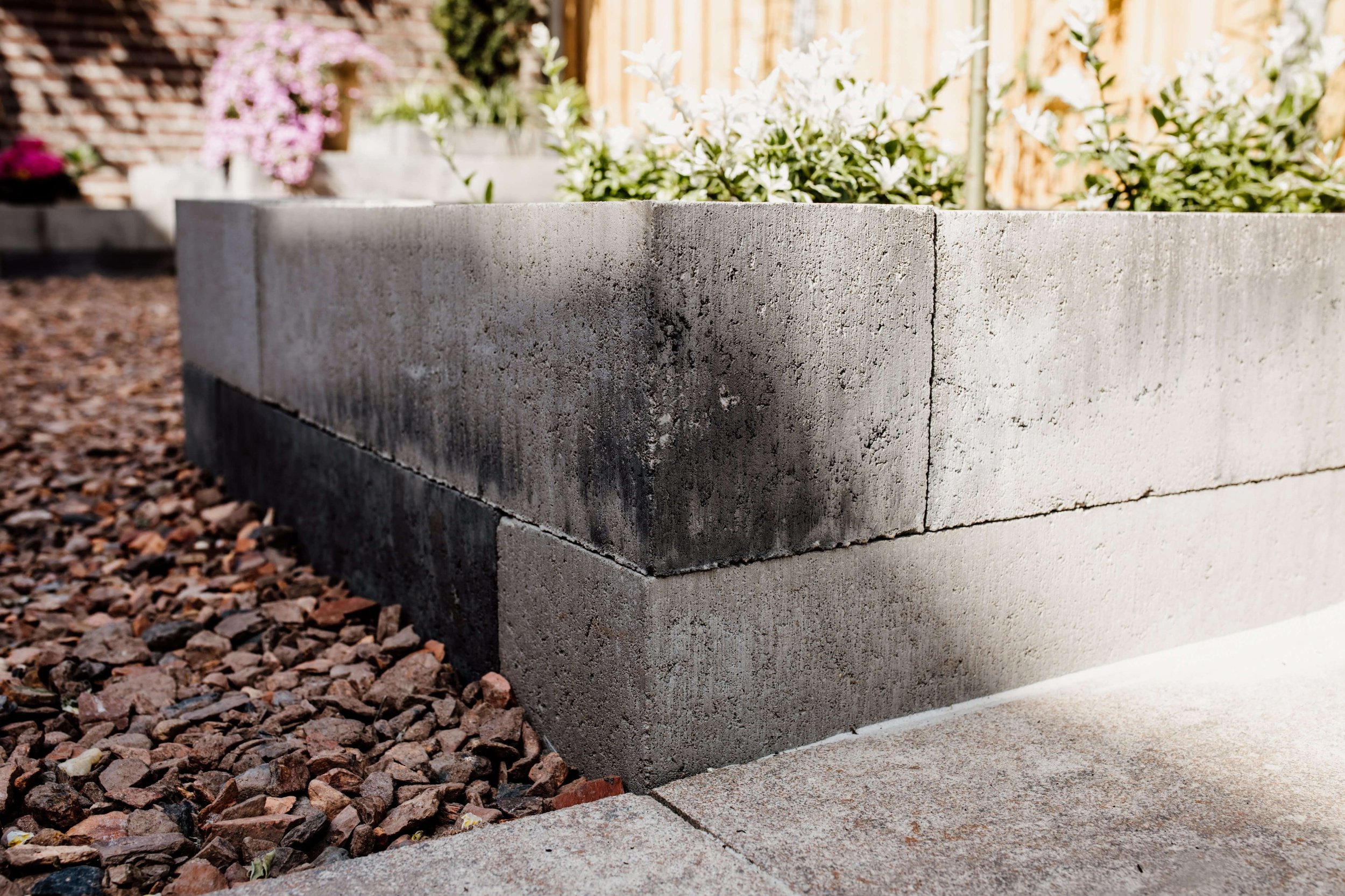 Heuveltuin  muurblokken