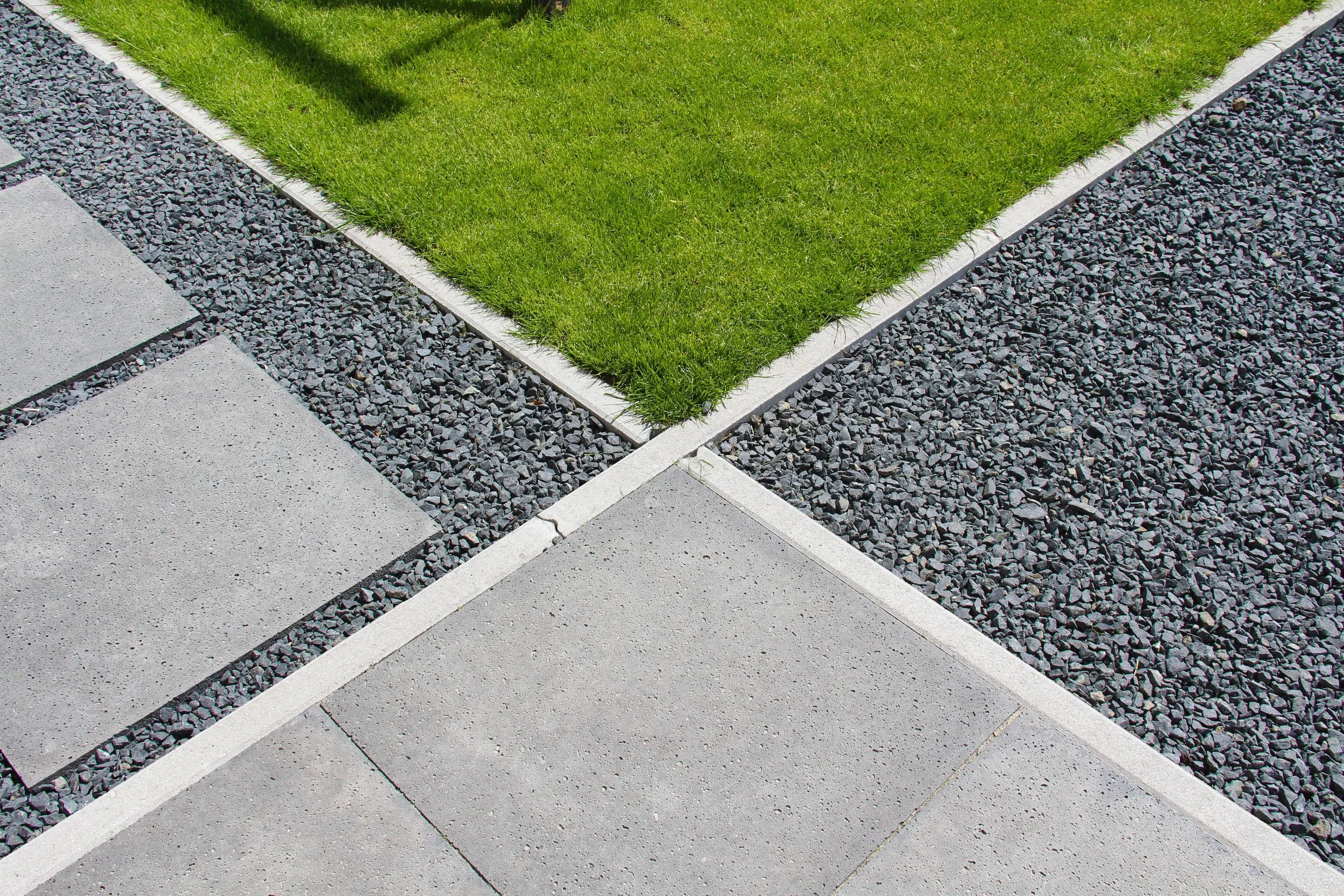 Betontegels met grind