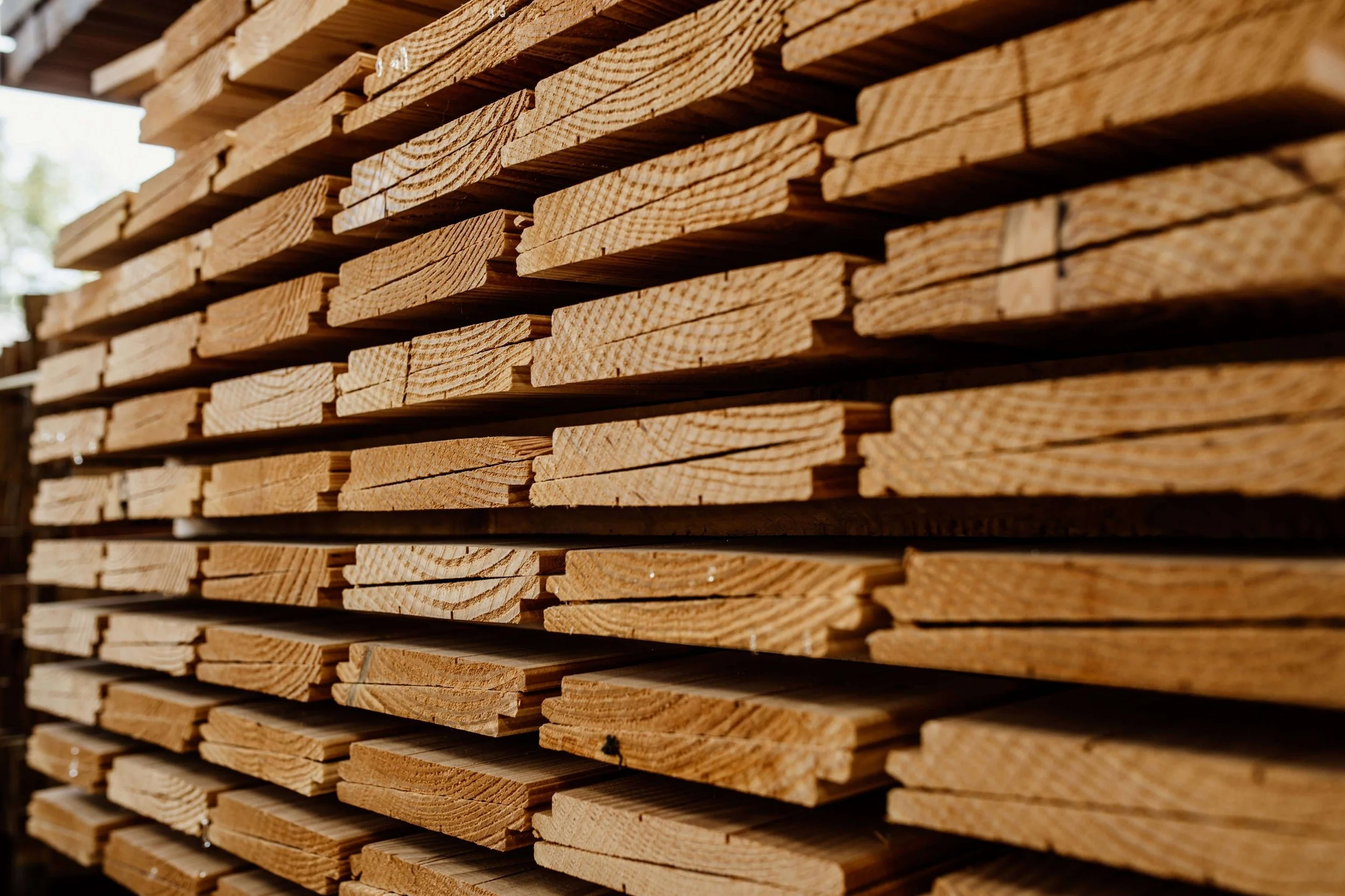 Houten planken voor in de tuin