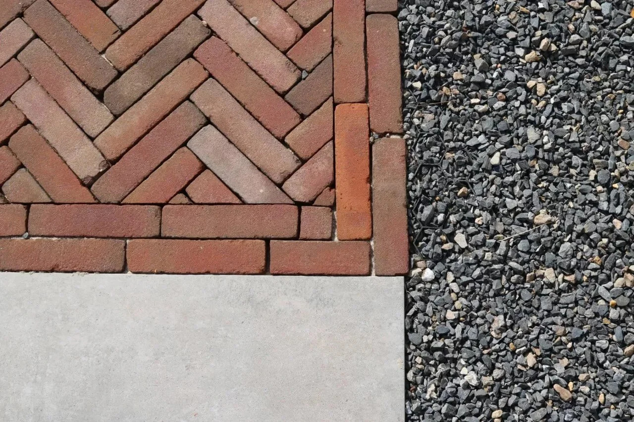 Gebakken klinkers oprit