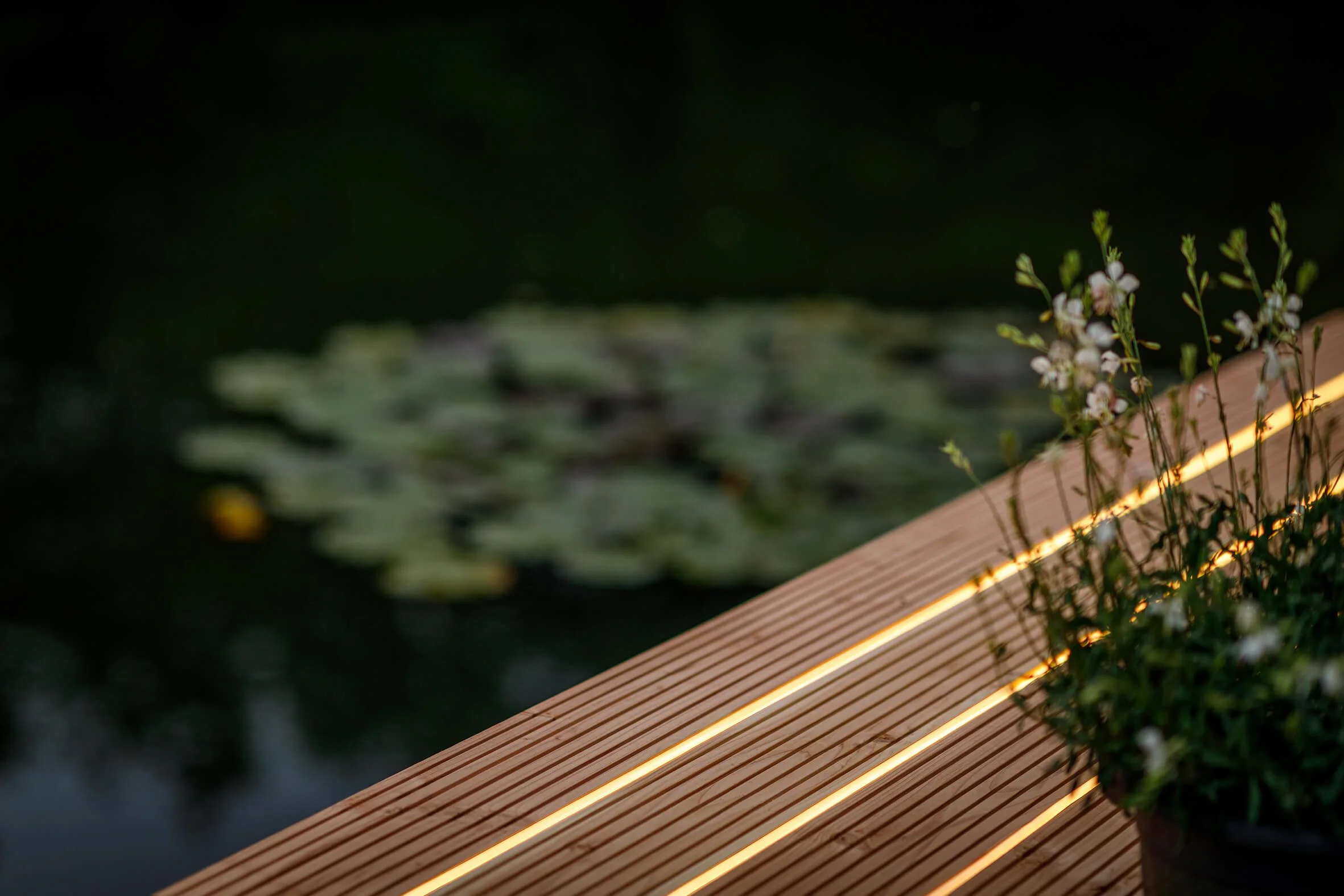 Ledstrip moderne tuinverlichting