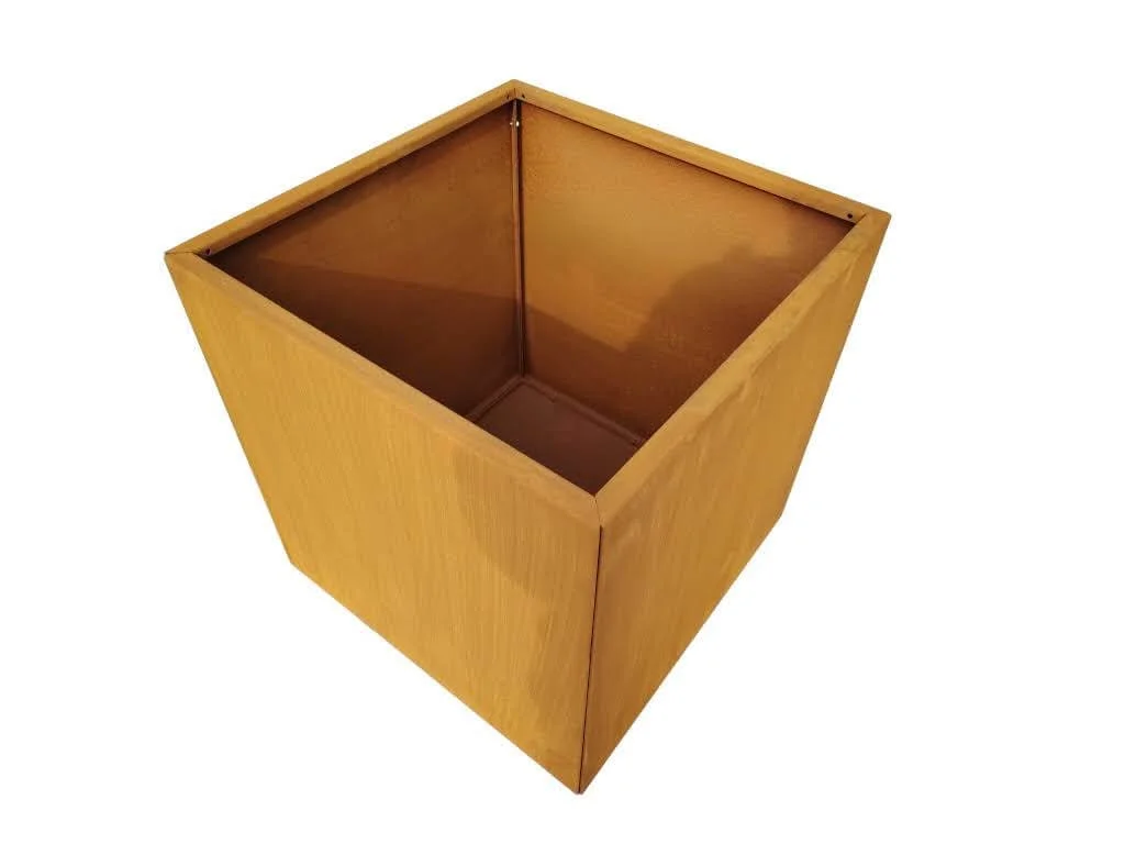 Cortenstaal plantenbak vierkant 40x40x40 cm