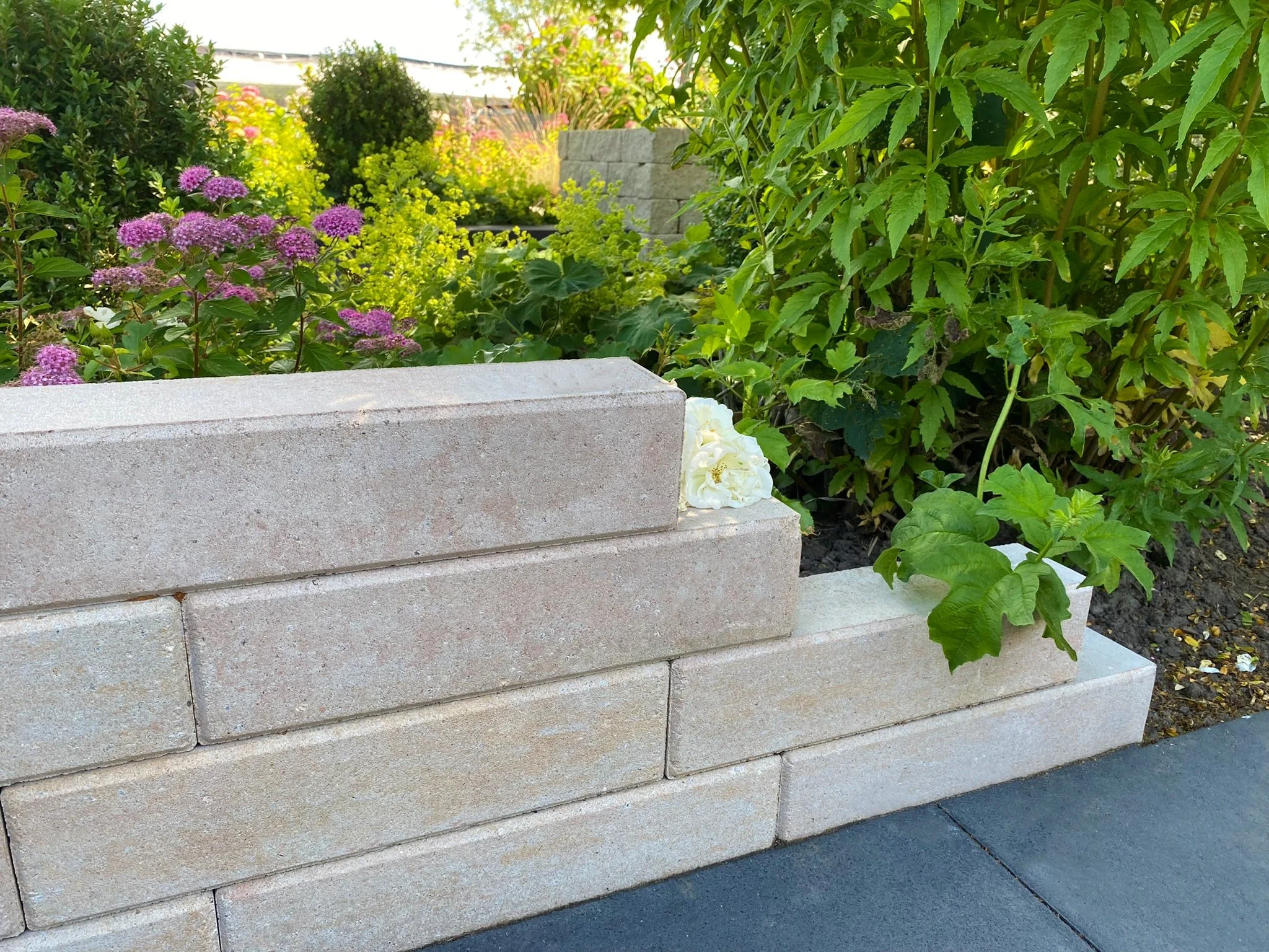 Muurblokken zandsteen