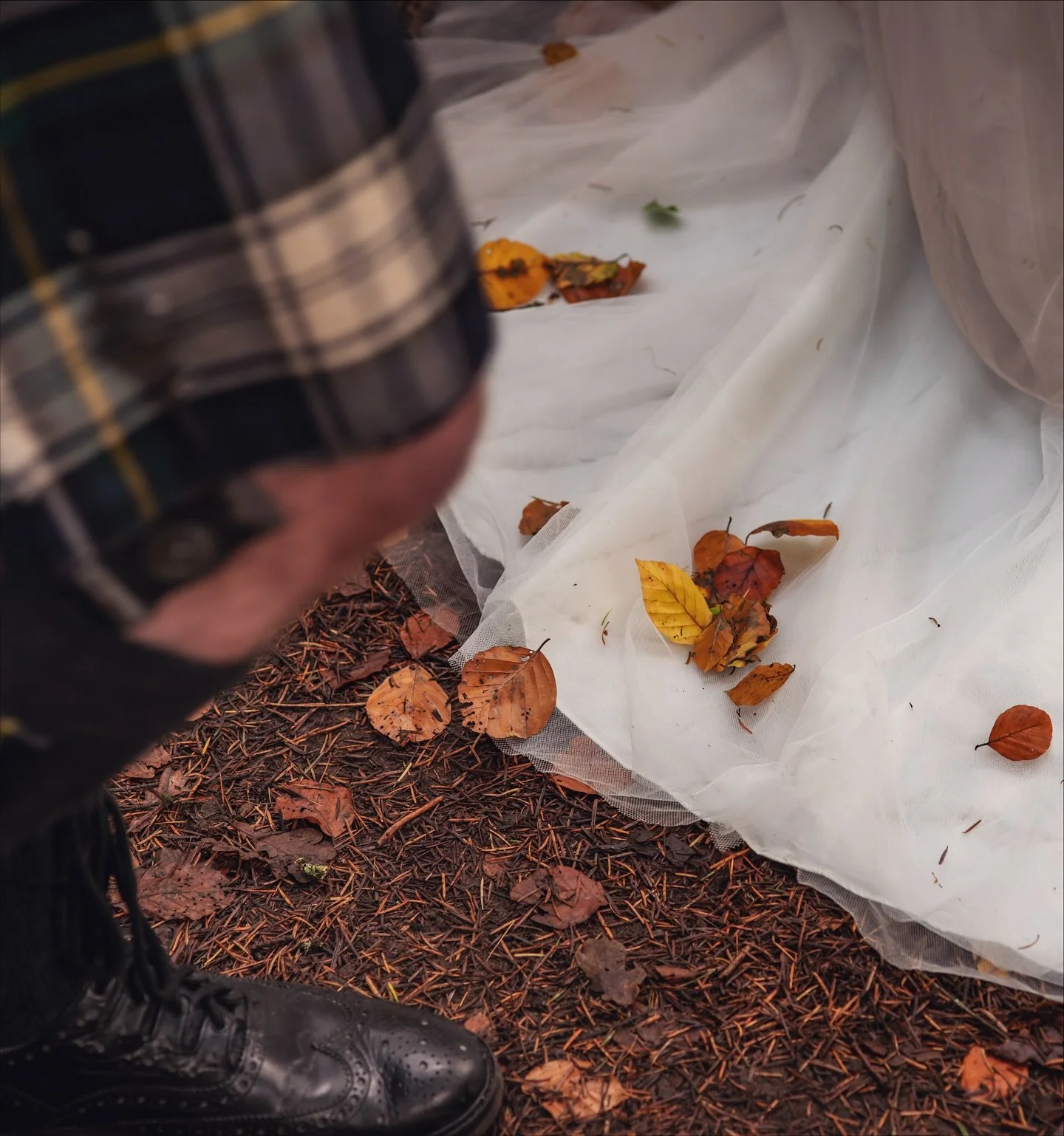 Can&rsquo;t wait till the world looks like this again! 🍁🍂 Did you feel the nip of Autumn in this morning&rsquo;s air? 

Charlotte &amp; Fraser&rsquo;s gorgeous &amp; intimate wee woodland wedding at @thehermitage_nts 🧡
Photographer -  @alasdair_wa