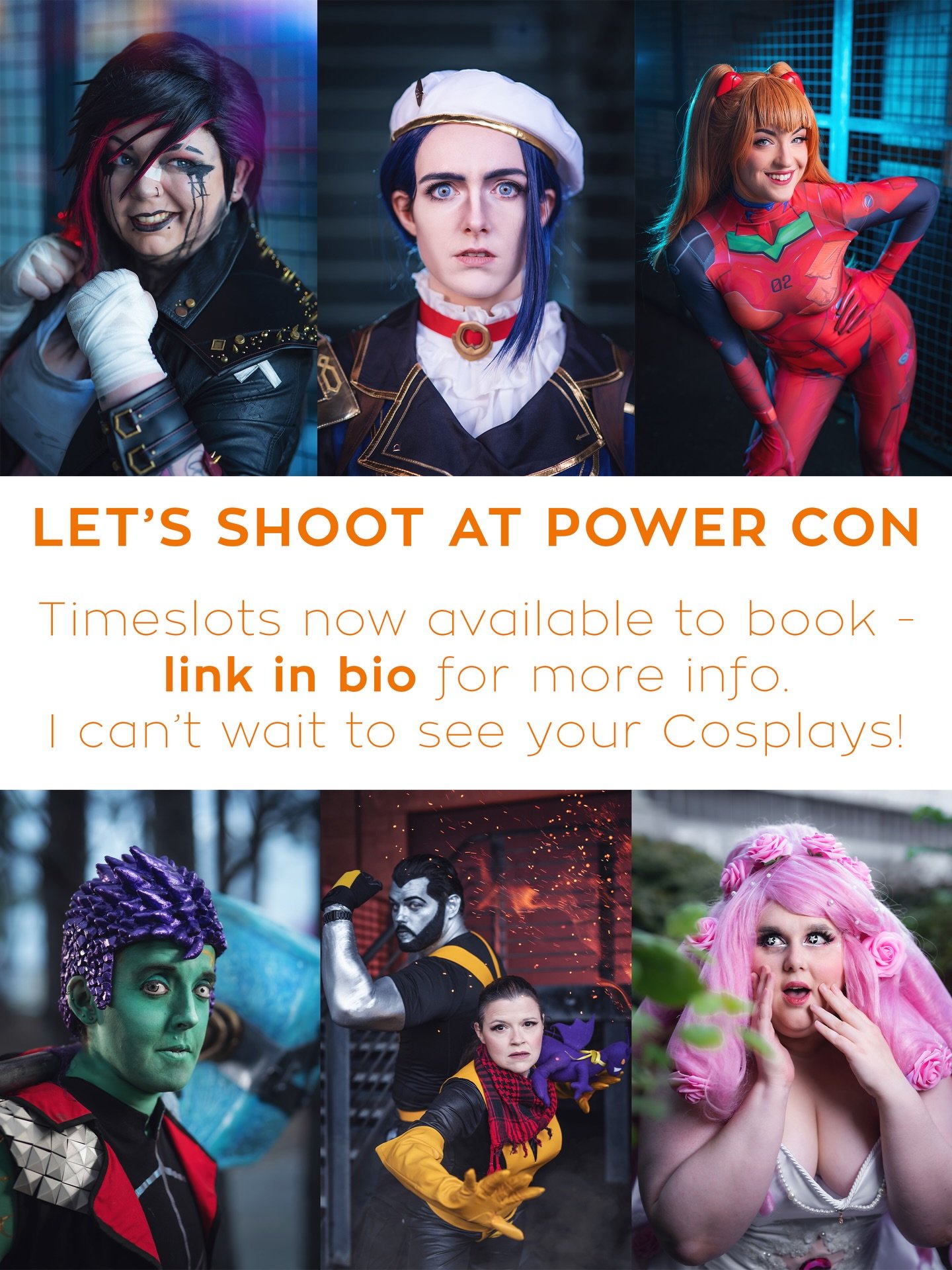 Hello there! I&rsquo;m shooting at Power Con, and I&rsquo;d love to document your hard work with some epic photos. Head to the link in my bio to book, and please share with your cosplay friends. 
I specialise in offering you direction which makes you