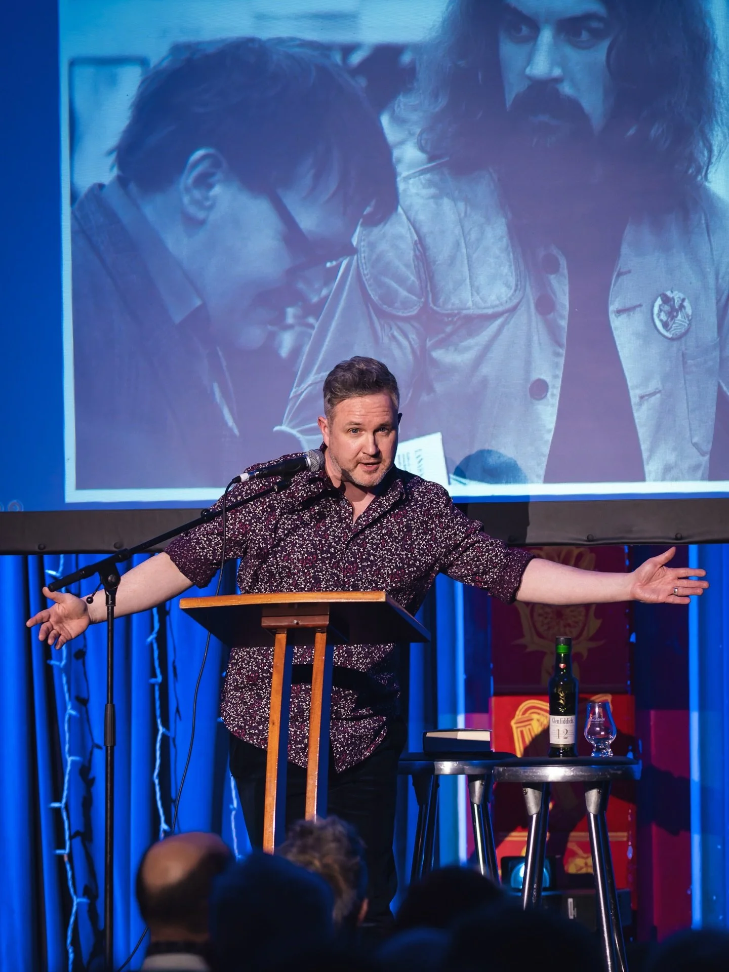 A few more memories from Gray Day 2026, an incredible evening marking the 45th Anniversary of the publication of Gray&rsquo;s seminal work of Scottish literature; Lanark. 
It was great to once again be in the presence of hilarious comp&egrave;re @jos