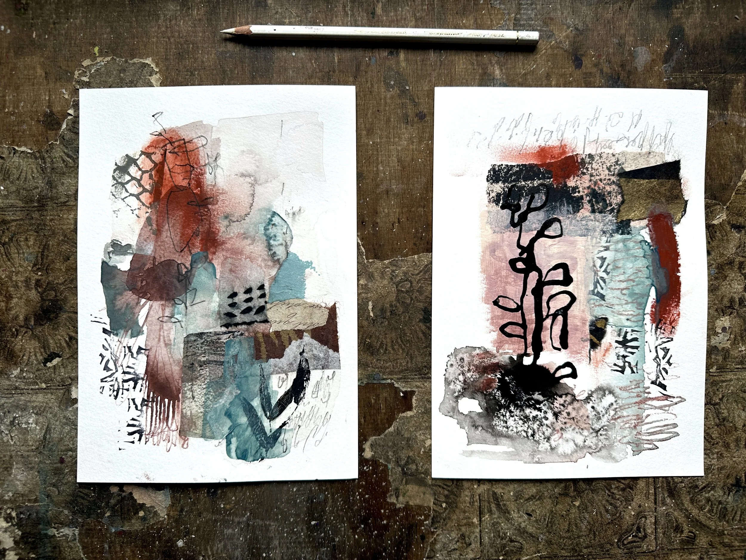 Mini Abstract Diptych II