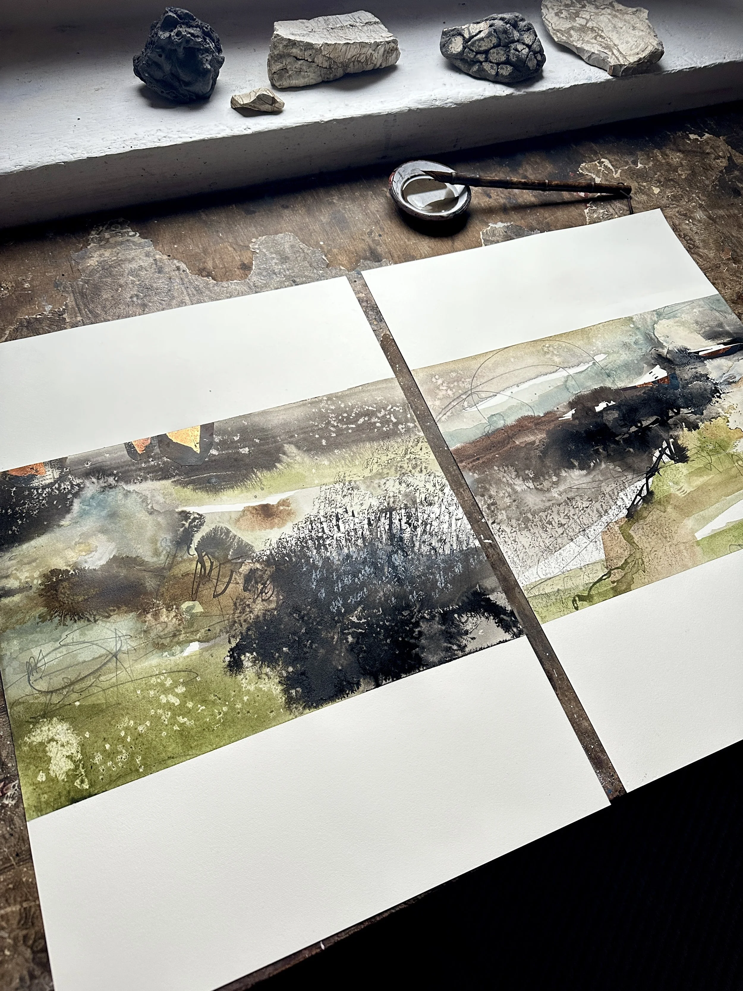 NEW COLLECTION/Olive Grove/ Diptych