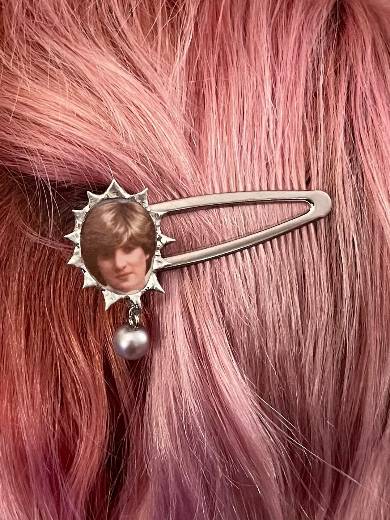 New! Hair clips 💓 - two The People&rsquo;s Princess clips and one rose. Available now 🏹