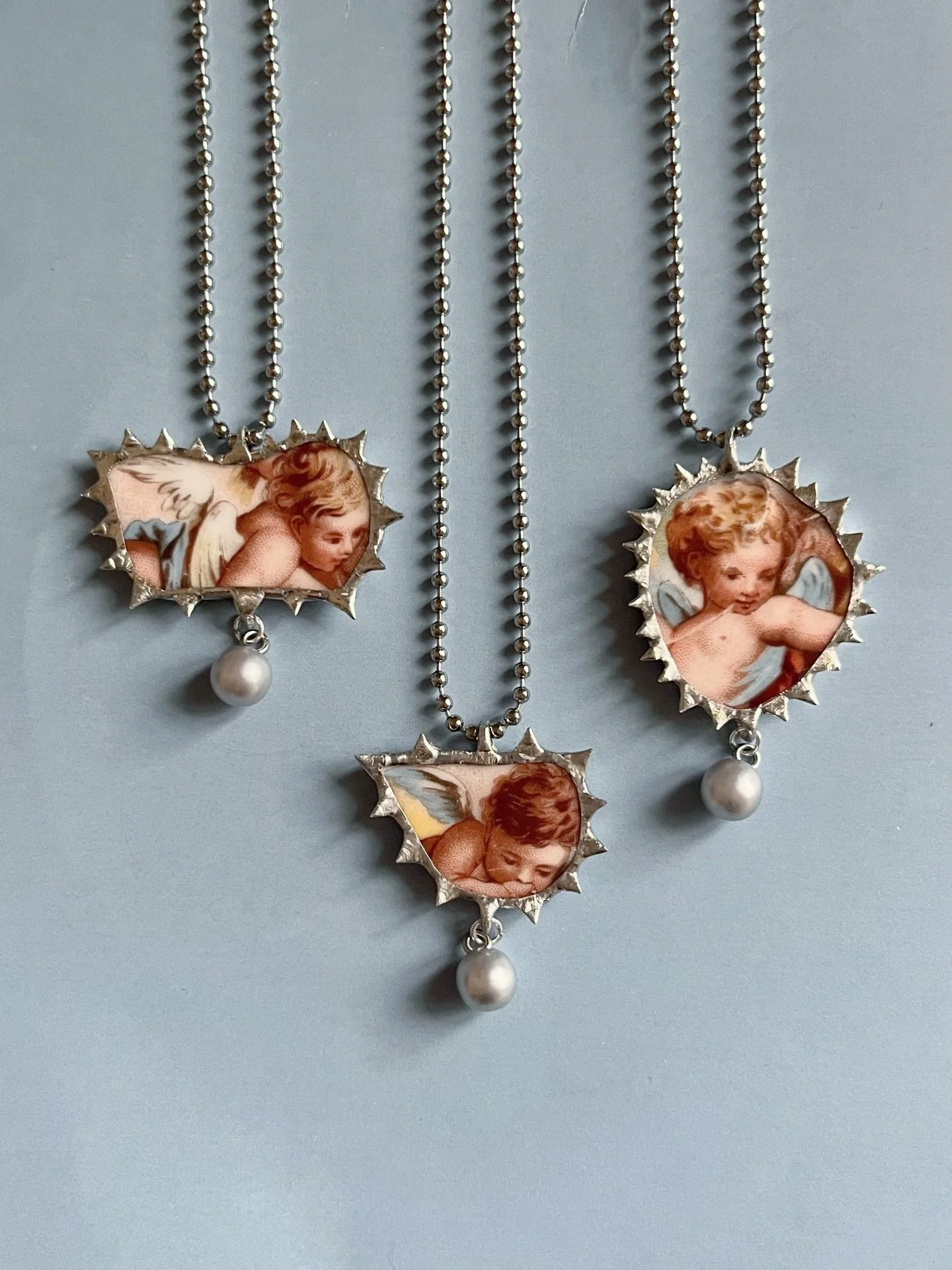 𝕮𝖊𝖗𝖆𝖒𝖎𝖈 𝖈𝖍𝖊𝖗𝖚𝖇 𝖕𝖊𝖓𝖉𝖆𝖓𝖙𝖘 👼🏻🏰 - available now ⛓️🕯️🤍🪽 lil impromptu update ✨