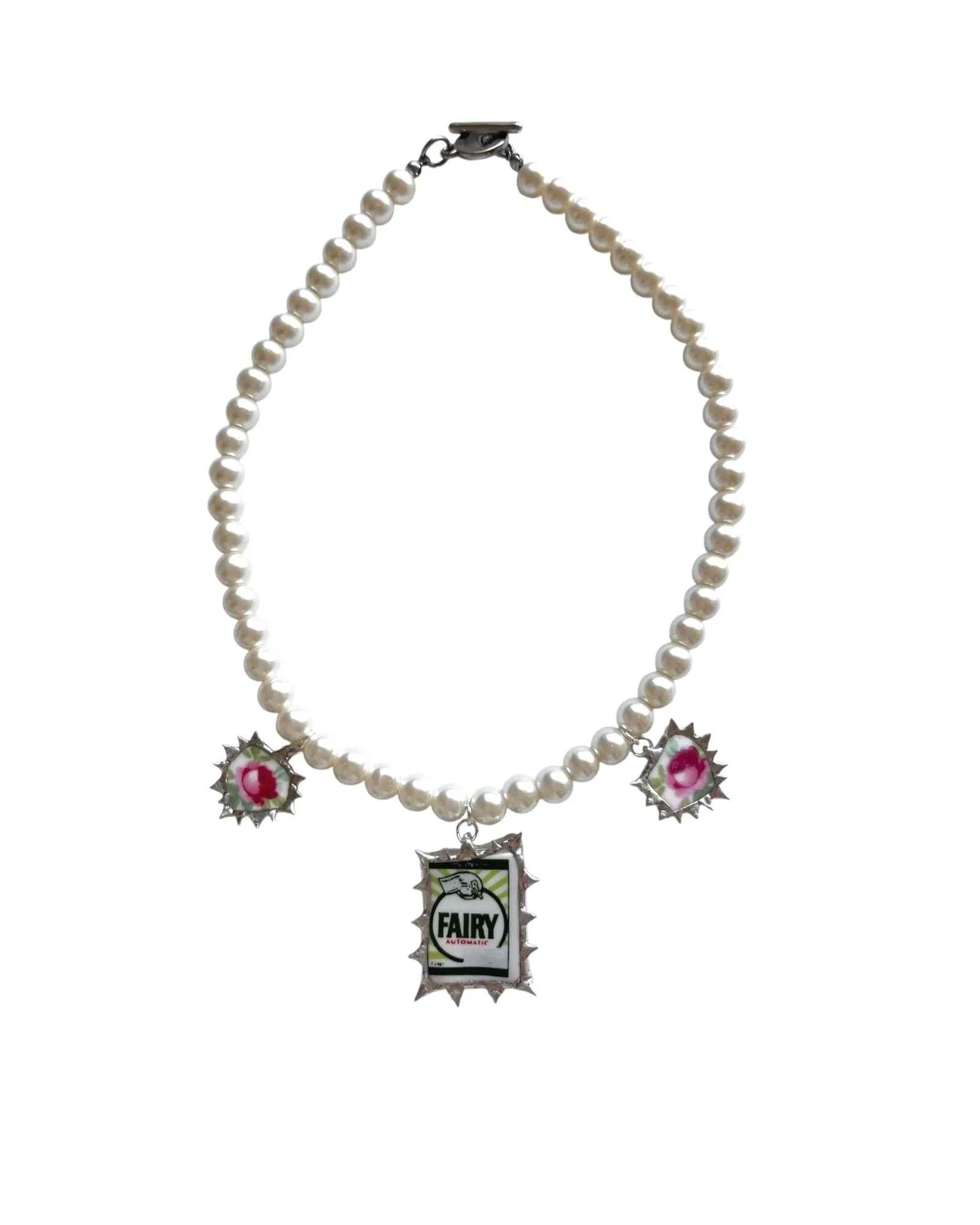 Fairy Rose Charm Necklace