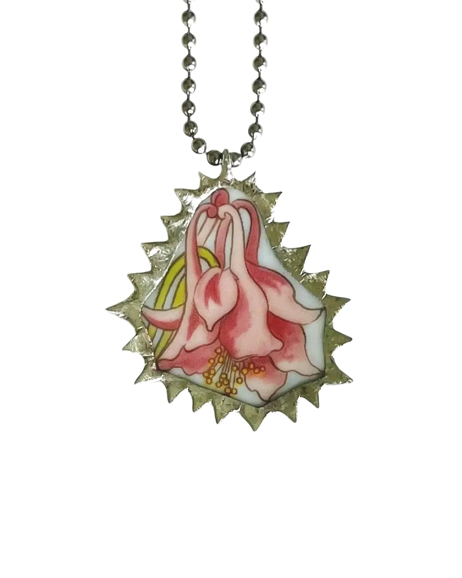 Columbine Flower Necklace