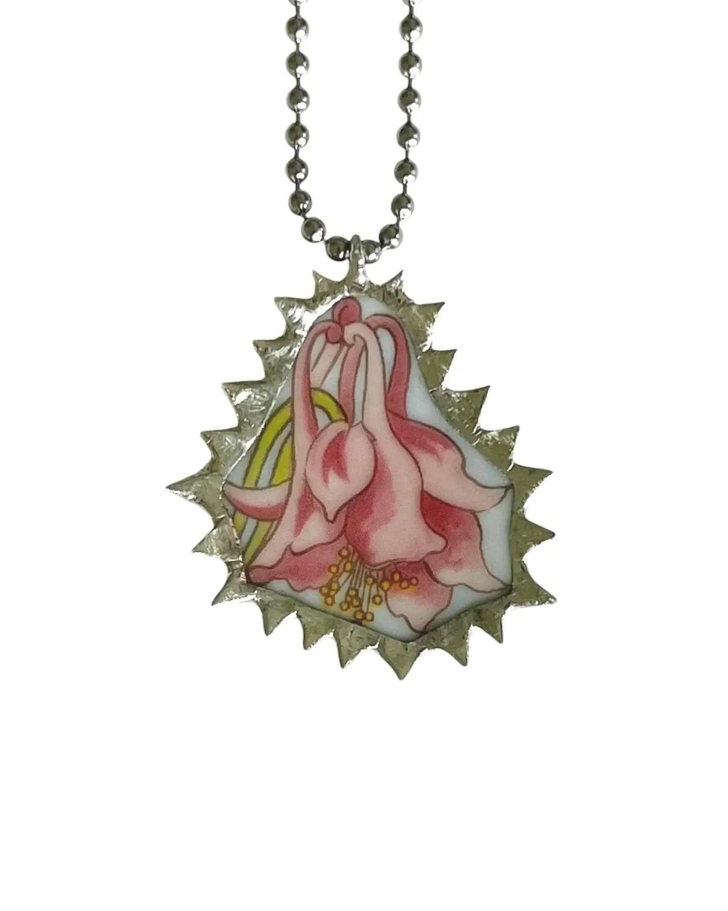 Columbine Flower Necklace