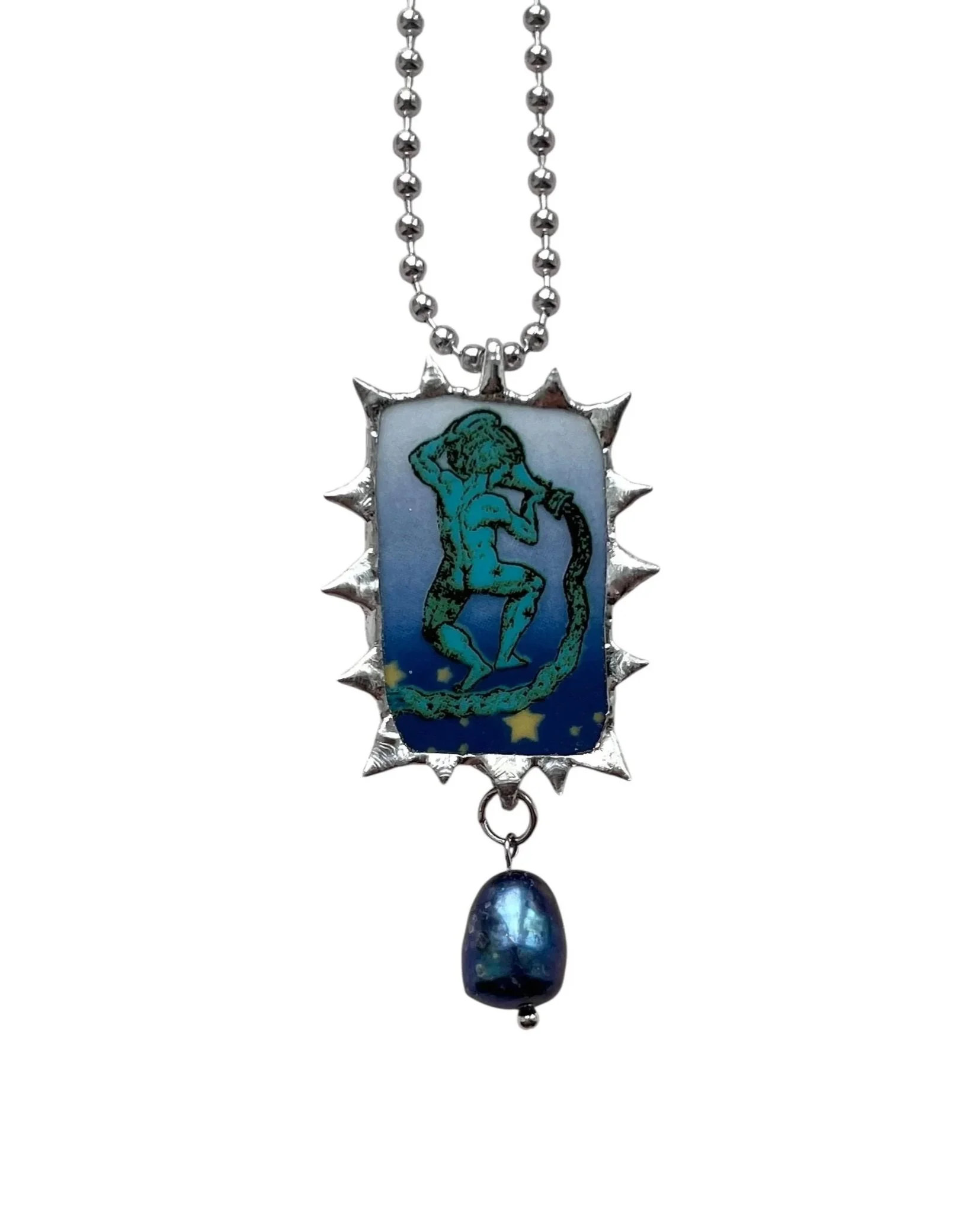 𝕿𝖍𝖊 𝕬𝖘𝖙𝖗𝖔𝖑𝖔𝖌𝖞 𝕮𝖔𝖑𝖑𝖊𝖈𝖙𝖎𝖔𝖓 - Aquarius Necklace