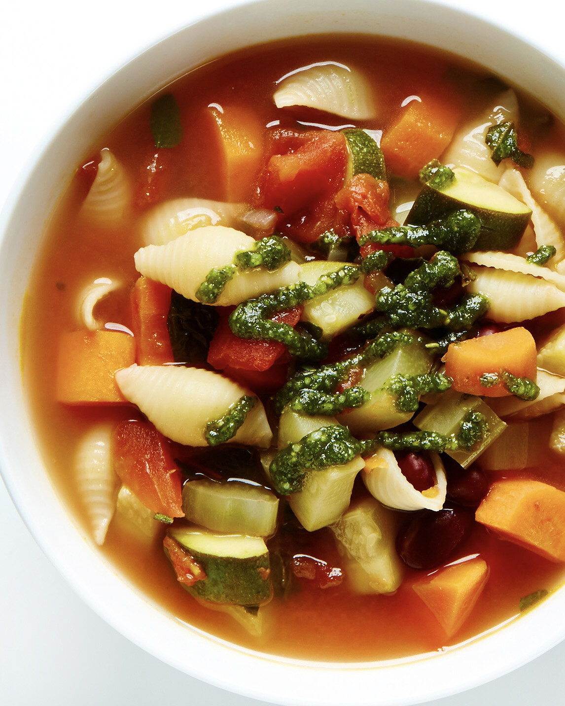 Yellow Pasta Minestrone Soup Recipe