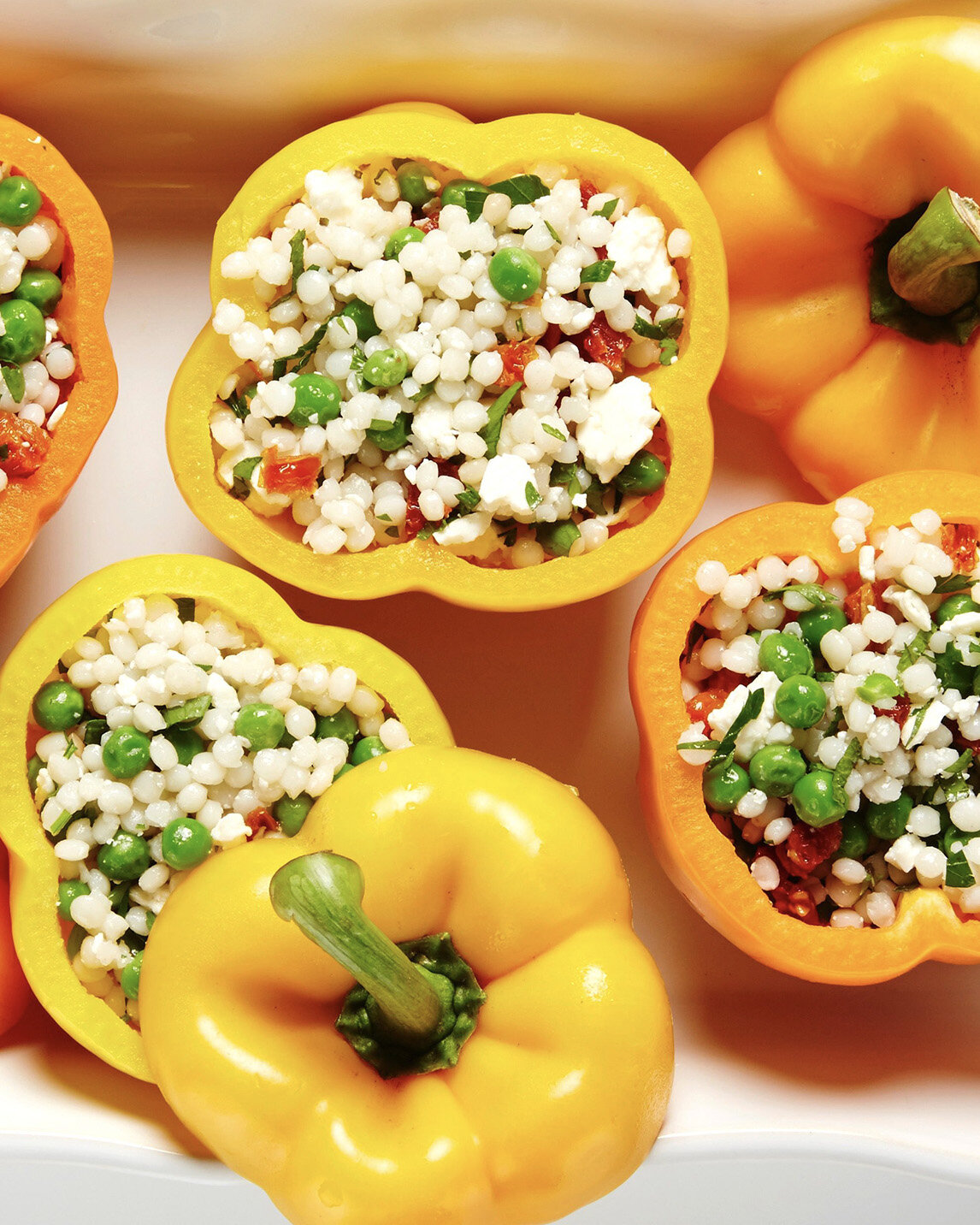 Couscous and Herb Stuffed Peppers Recipes — Bite Me More