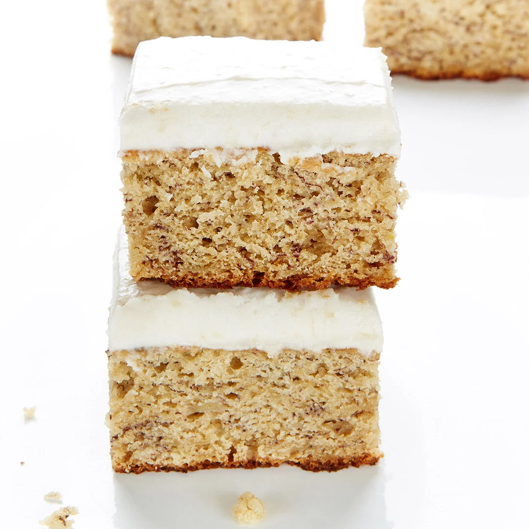 Banana Sheet Cake with Banana Frosting Recipe