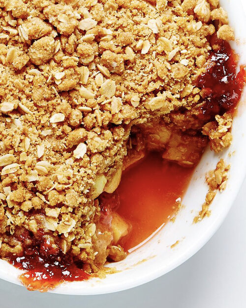 apple strawberry crisp