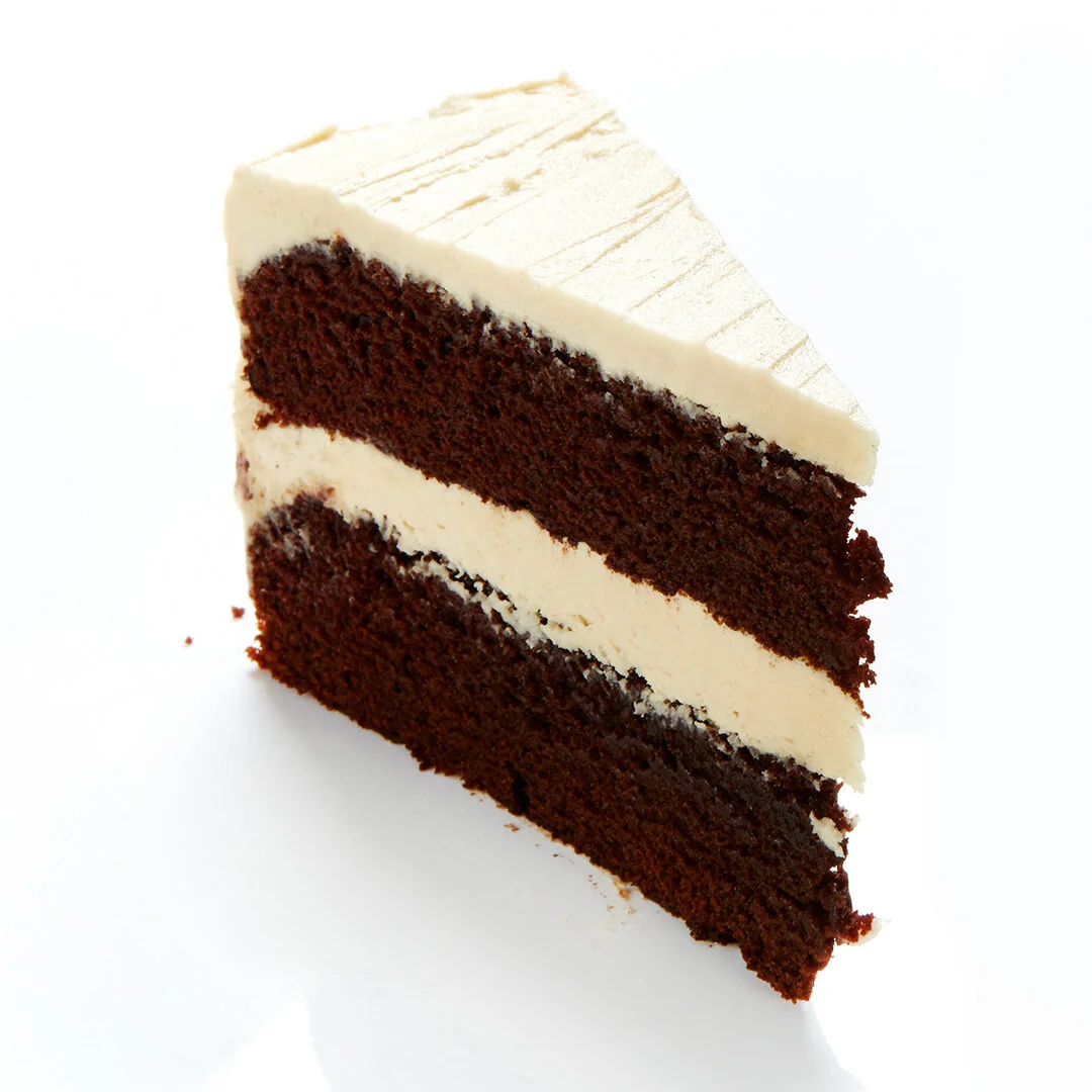 Fudgy Chocolate Cake with Peanut Butter Frosting Recipe