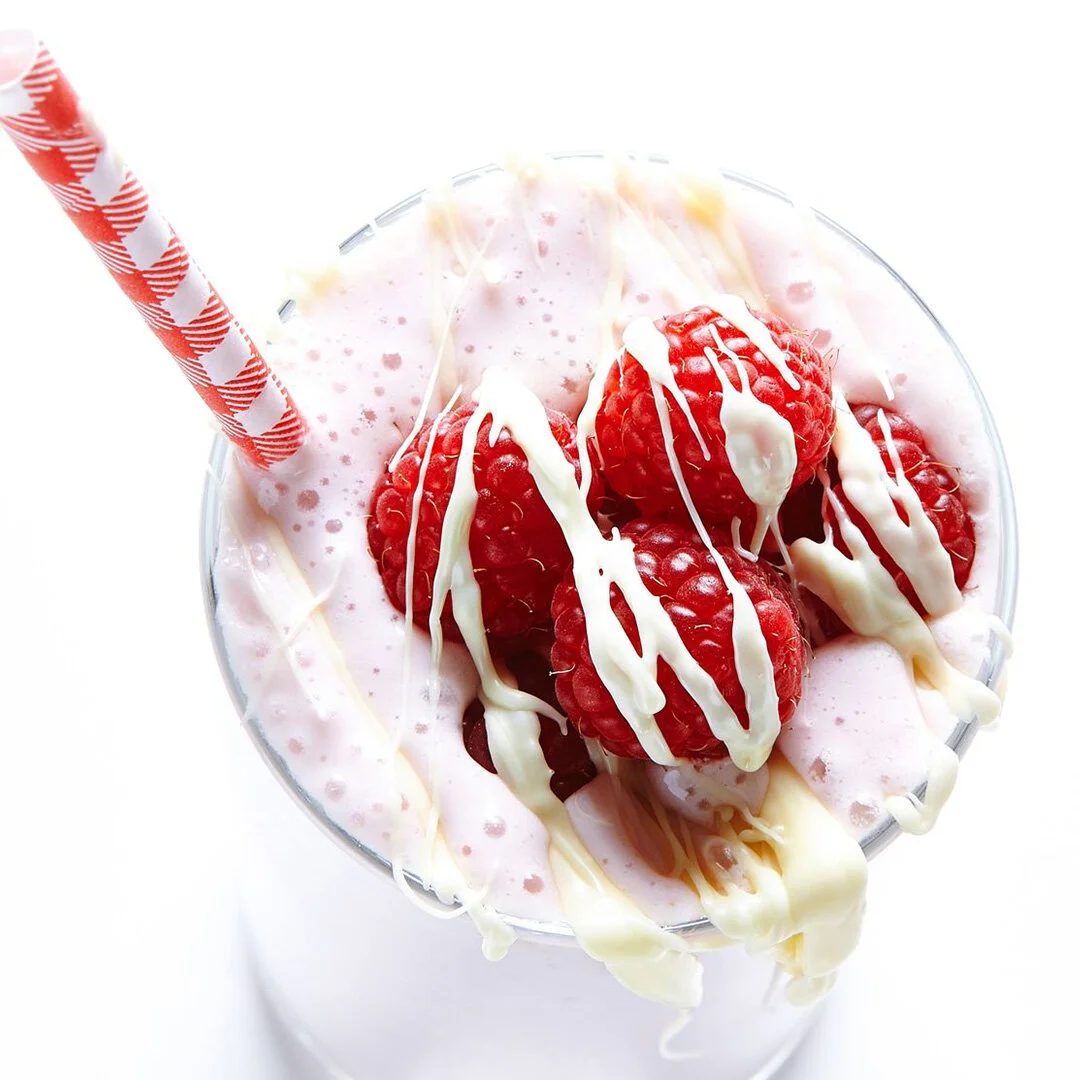 White Chocolate &amp; Raspberry Milkshake Recipe 