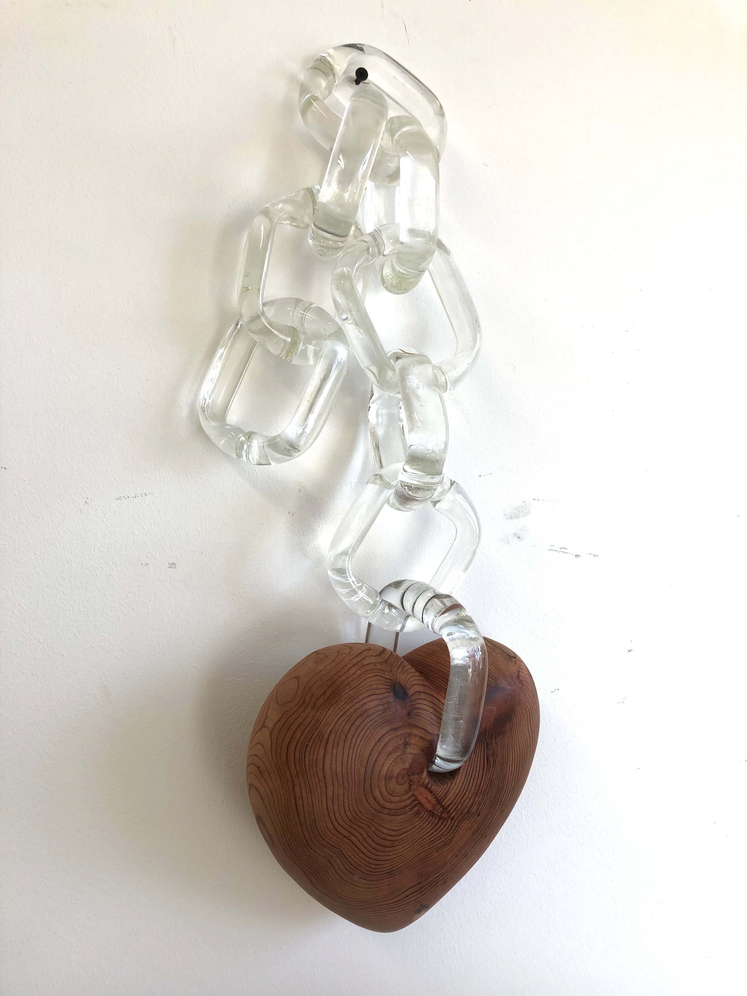 If I Only Had a Heart. Glass and redwood