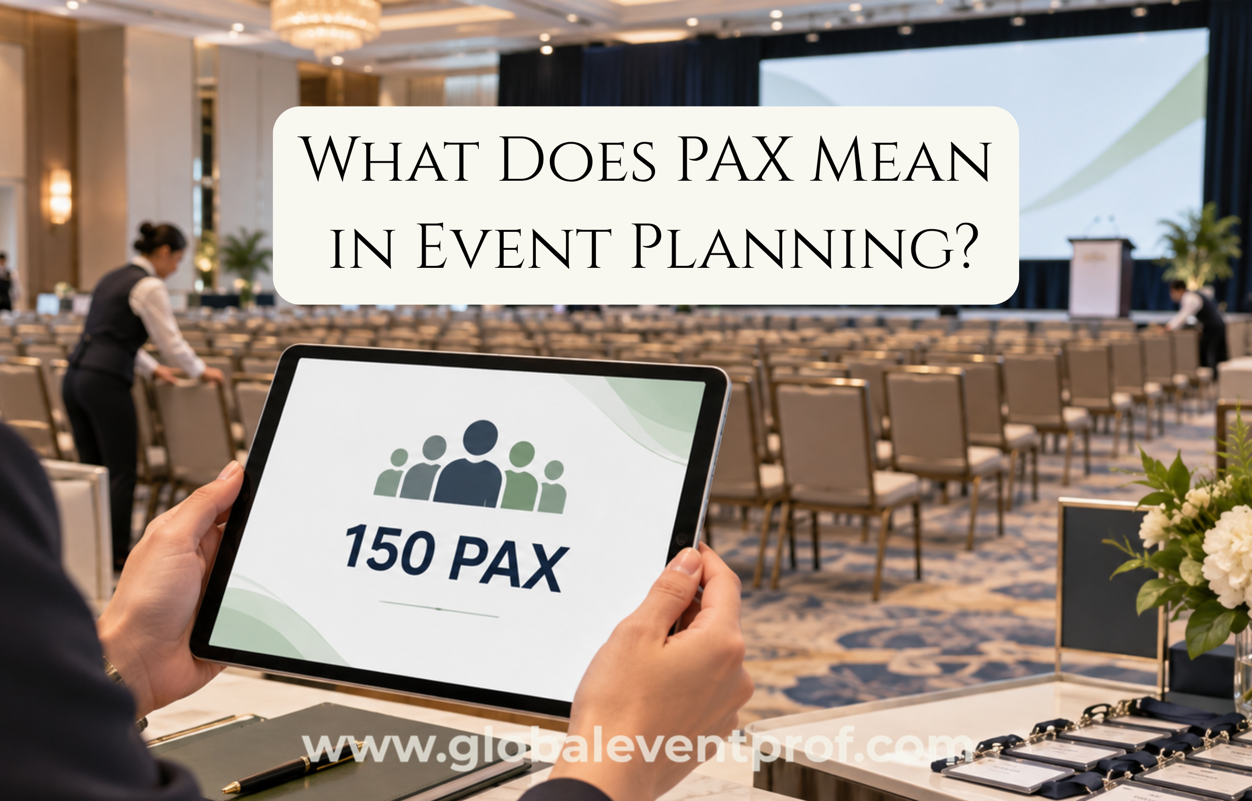 What Does PAX Mean in Event Planning?