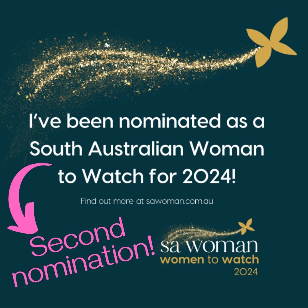 OH MY GOSH! (And, no, you're not seeing double)

Sorry for yelling ... but I've received a second nomination as 'South Australian Woman to Watch for 2024!'

These kind words and recognition mean the world:

&quot;Jo operates her business with integri