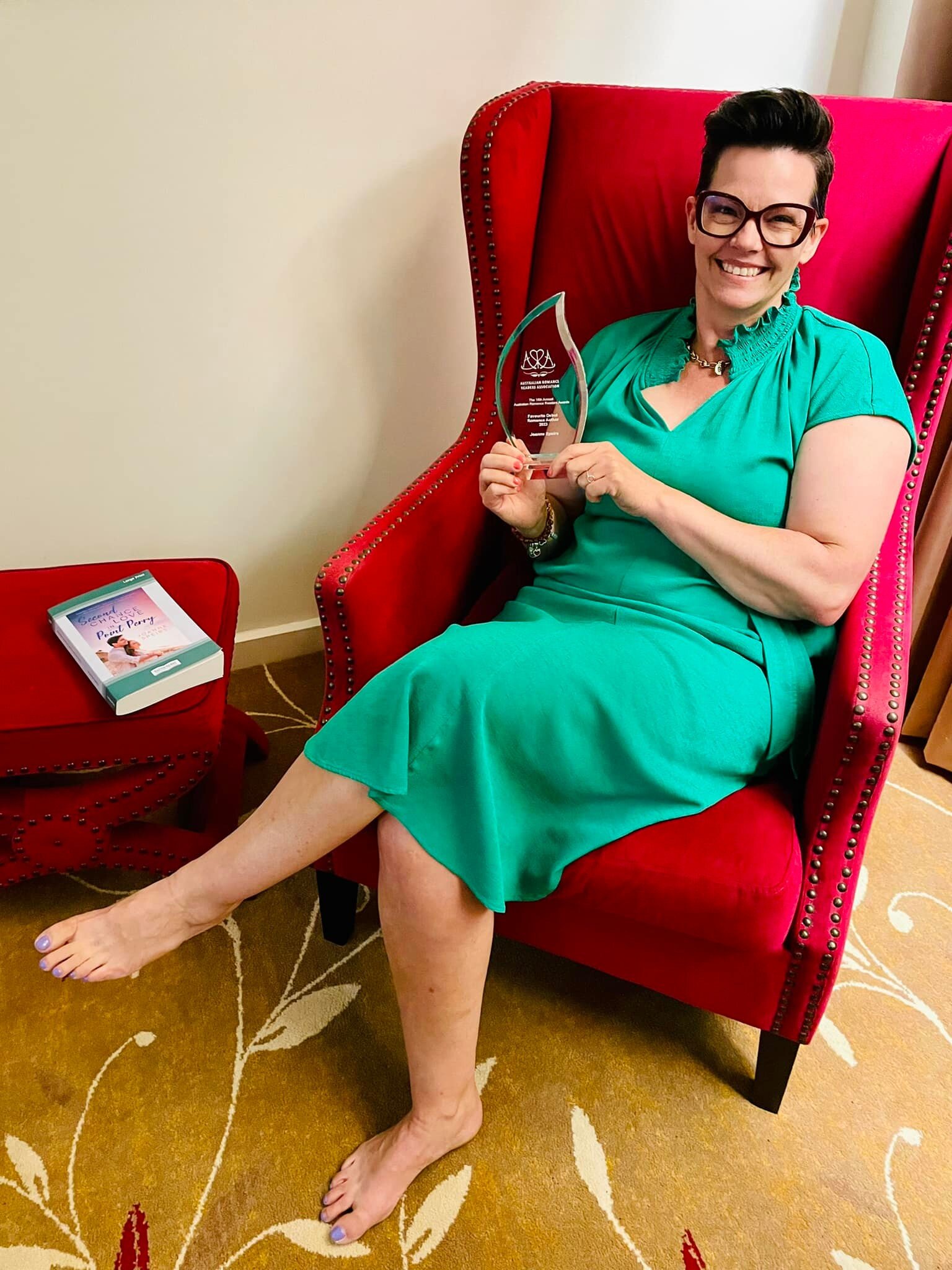 Never in my wildest dreams did I think I&rsquo;d be accepting an award for &lsquo;Favourite Debut Romance Author&rsquo;.

Thank you to my wonderful readers, writer buddies, family &amp; friends &mdash; your support means the world.

Bigger thanks to 