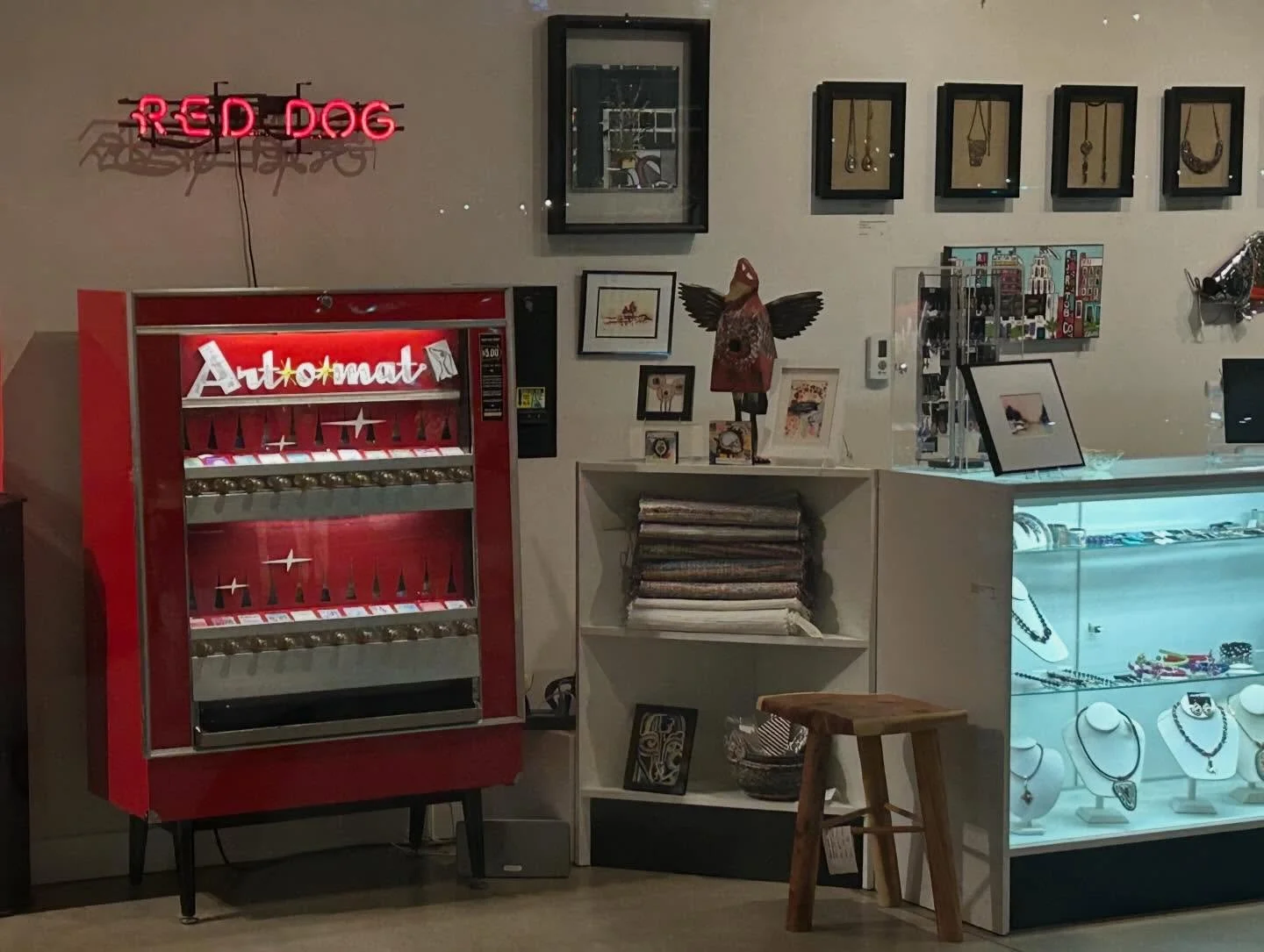 One of our favorite things (clearly) about Winston-Salem&mdash; home of @wfuwgss &mdash;is this Art-o-mat project that began in 1997. #materialculture #localart #studentartist #reuse #repurpose