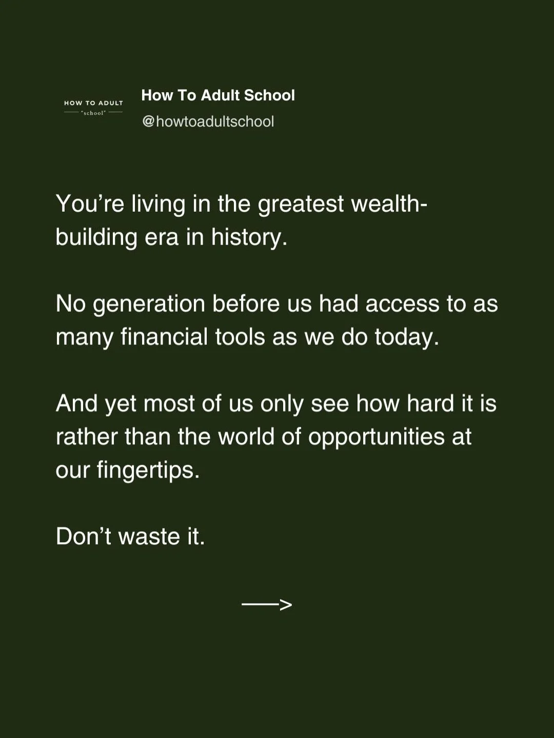Using your savings to create your wealth building engine has never been easier than it is today.
.
All that&rsquo;s holding you back is a lack of knowledge. Make 2026 the year you double down on your financial education and learn to master your money