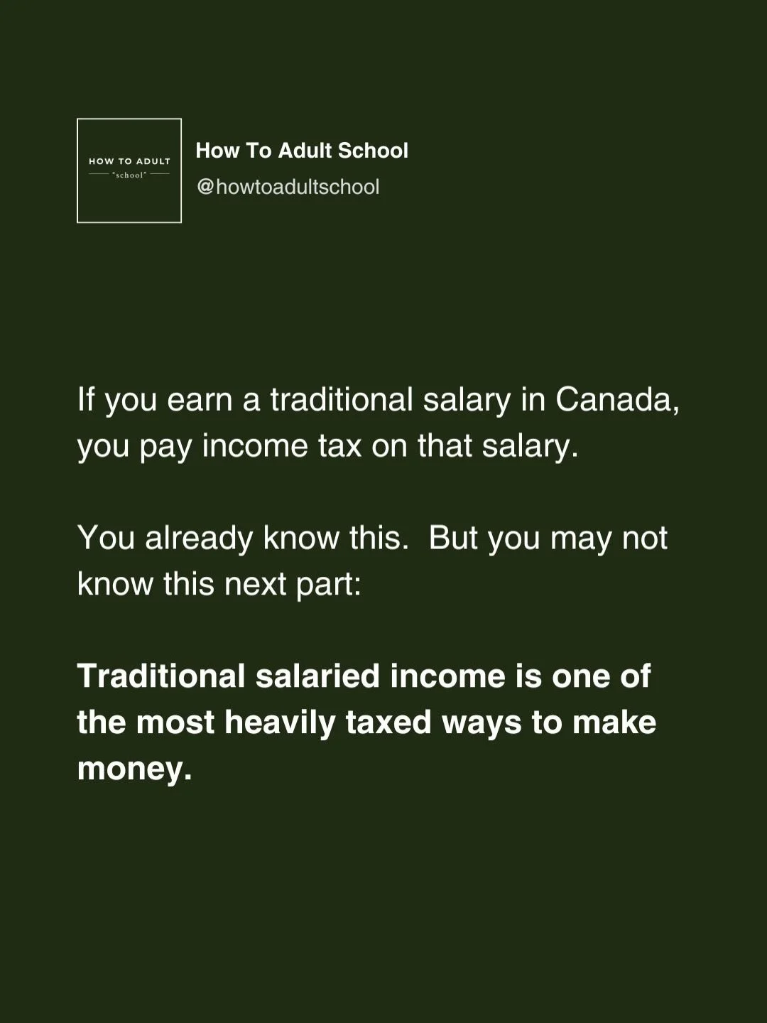 To learn more, sign up for the free 3 Day Personal Finance Challenge, and commit to watching all three video lessons.
Link is in the bio 👍
.
#financialliteracy #financialeducation #canadianfinance #rrsp #tfsa