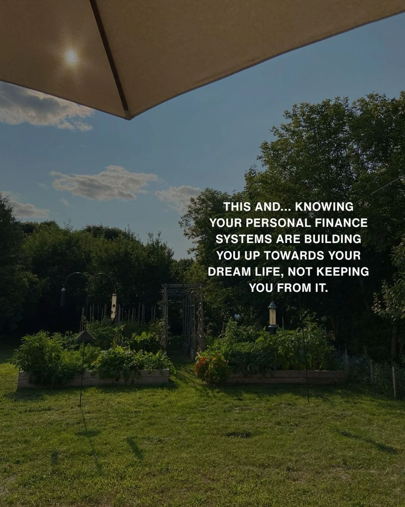 This and... knowing that every financial decision you make is moving you toward the life you actually want.

Most people experience their relationship with money as restriction. There&rsquo;s never enough. Something always comes up. The things they