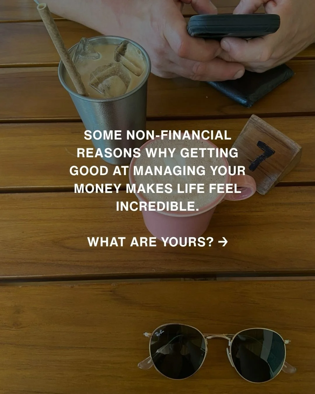 There are so many non-financial reasons why getting good at managing your money makes life feel incredible.

1.	It protects your peace. A full emergency fund will do more for your nervous system than the meditation app that&rsquo;s charges you mont