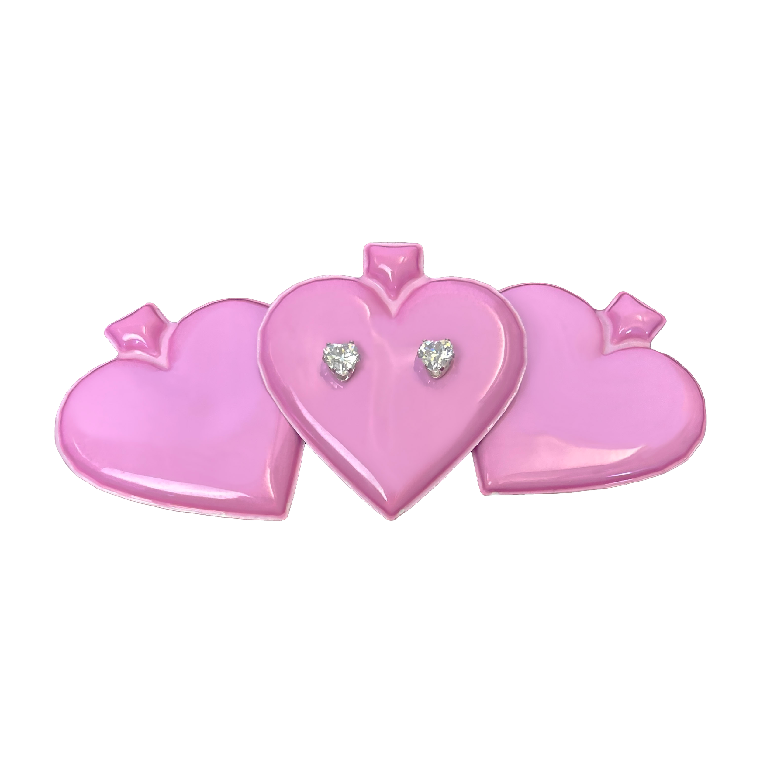 puff pads jewelry packaging made in the USA packaging A&H heart shaped puff pad custom