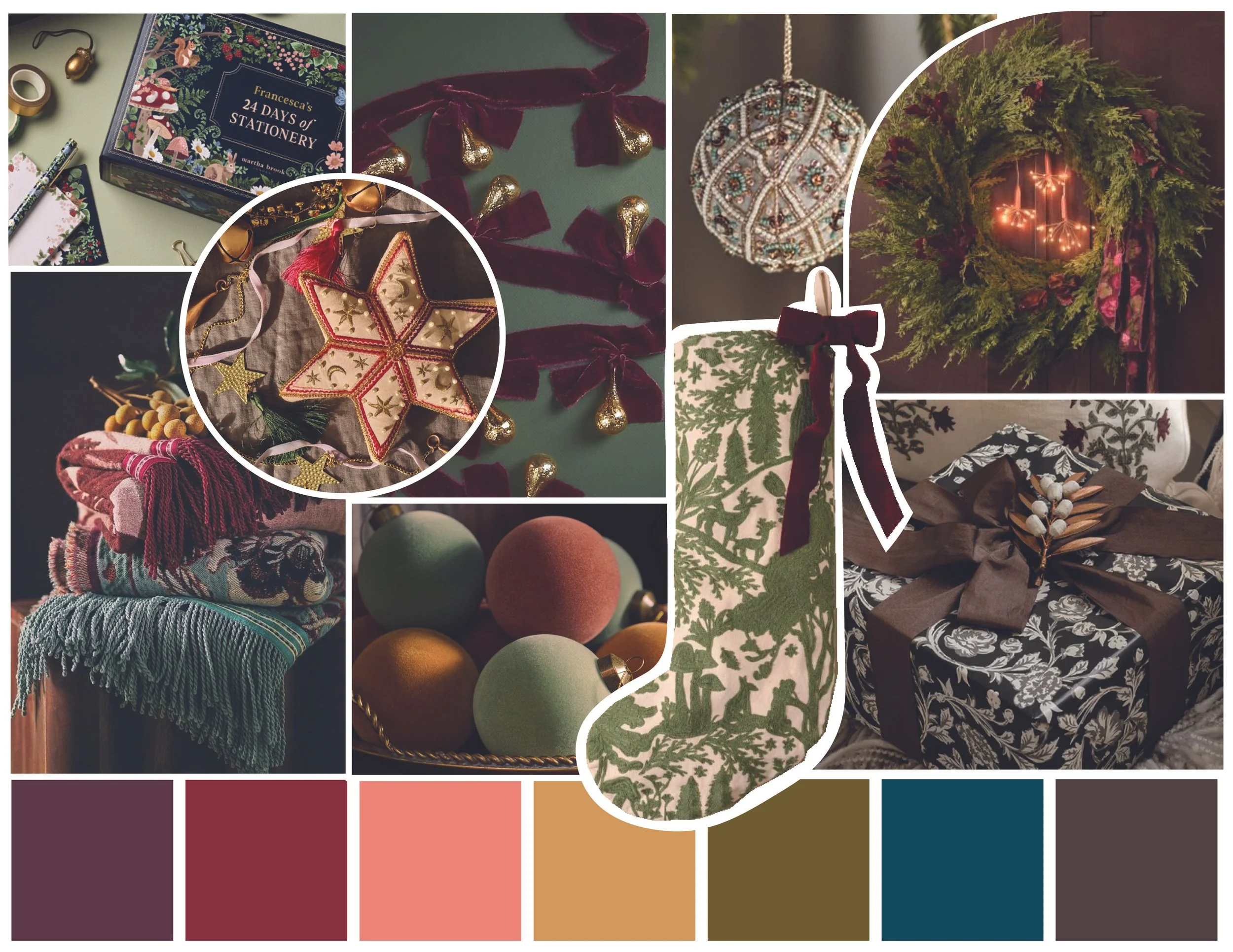 holiday 2025 trend humble hearth mood board A&H