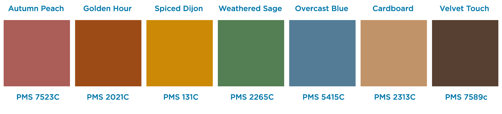 Fall Winter Packaging Trend Found & Forged Color Palette