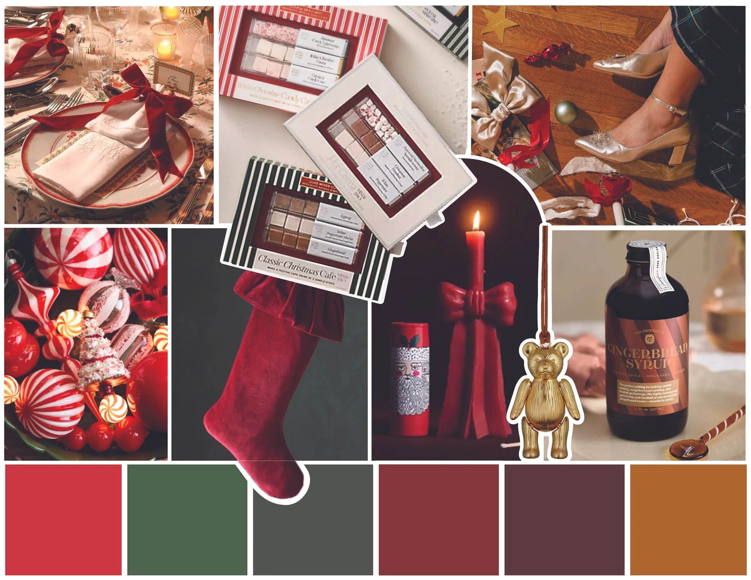 holiday trend moodboard packaging trend A&H